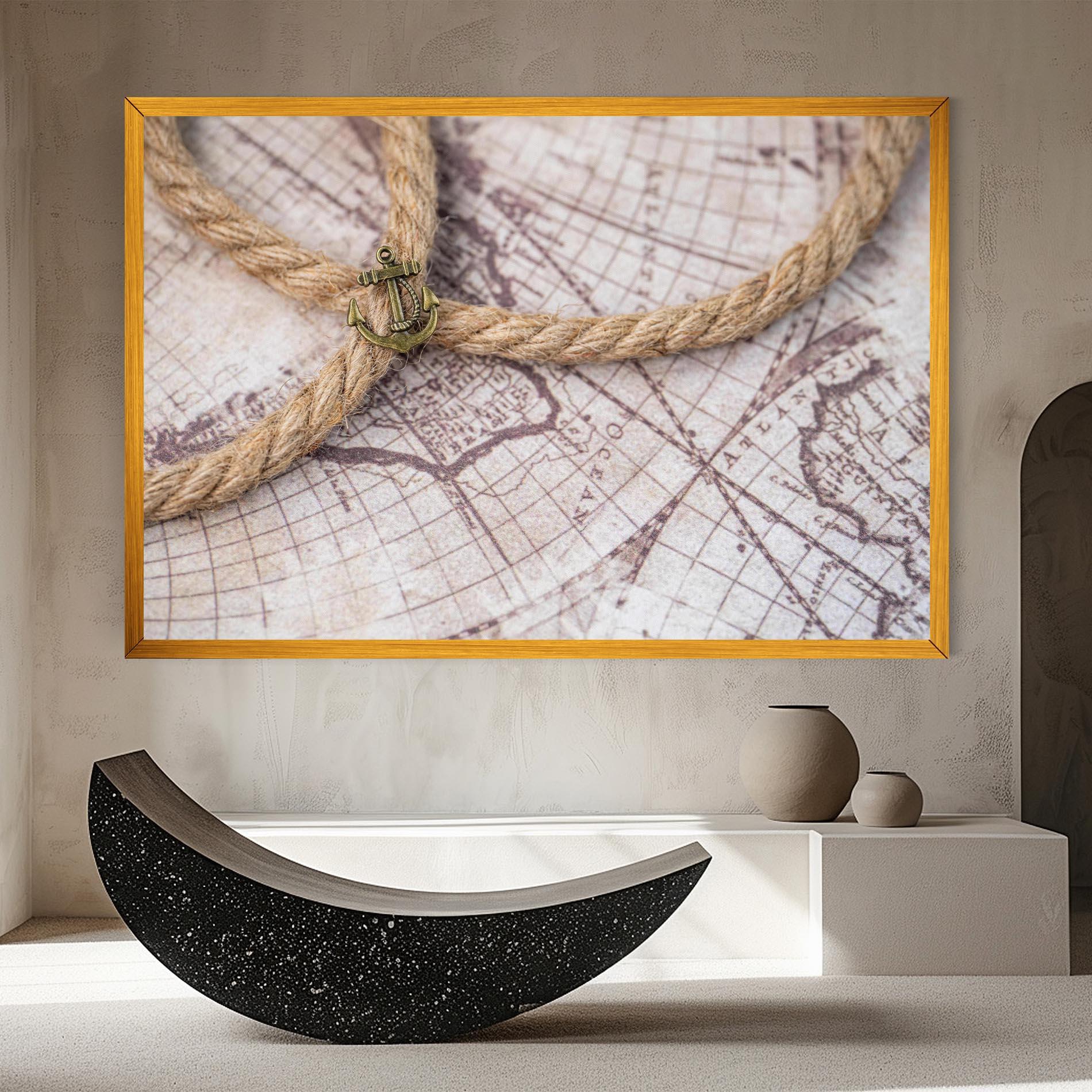 Tablou Canvas Anchor Map mockup 8
