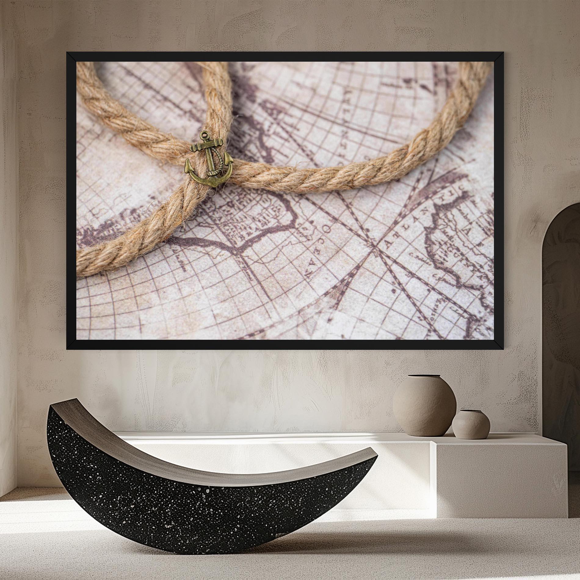 Tablou Canvas Anchor Map mockup 8