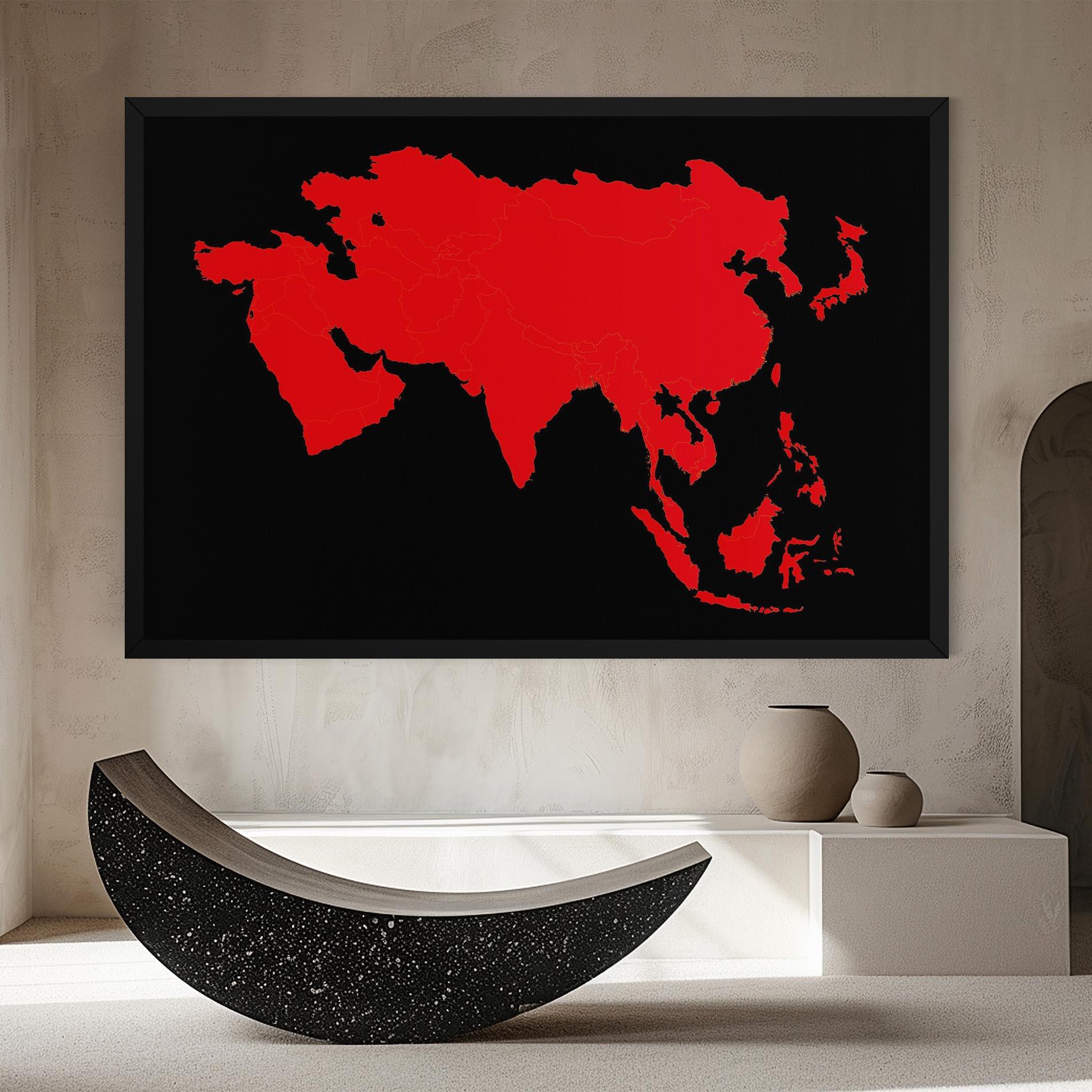 Tablou Canvas Asia Map mockup 8