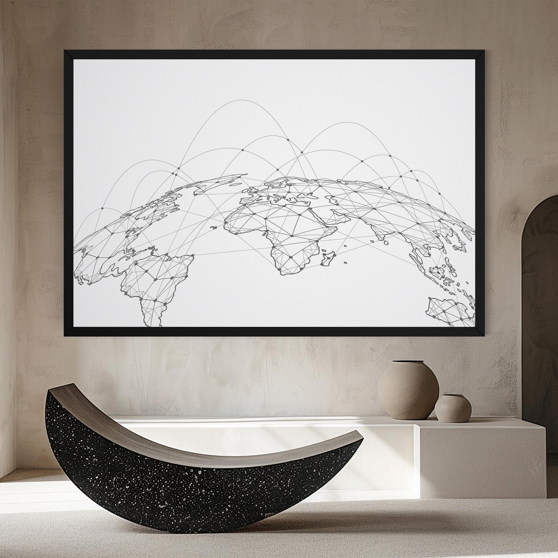 Tablou Canvas Global Network mockup 8