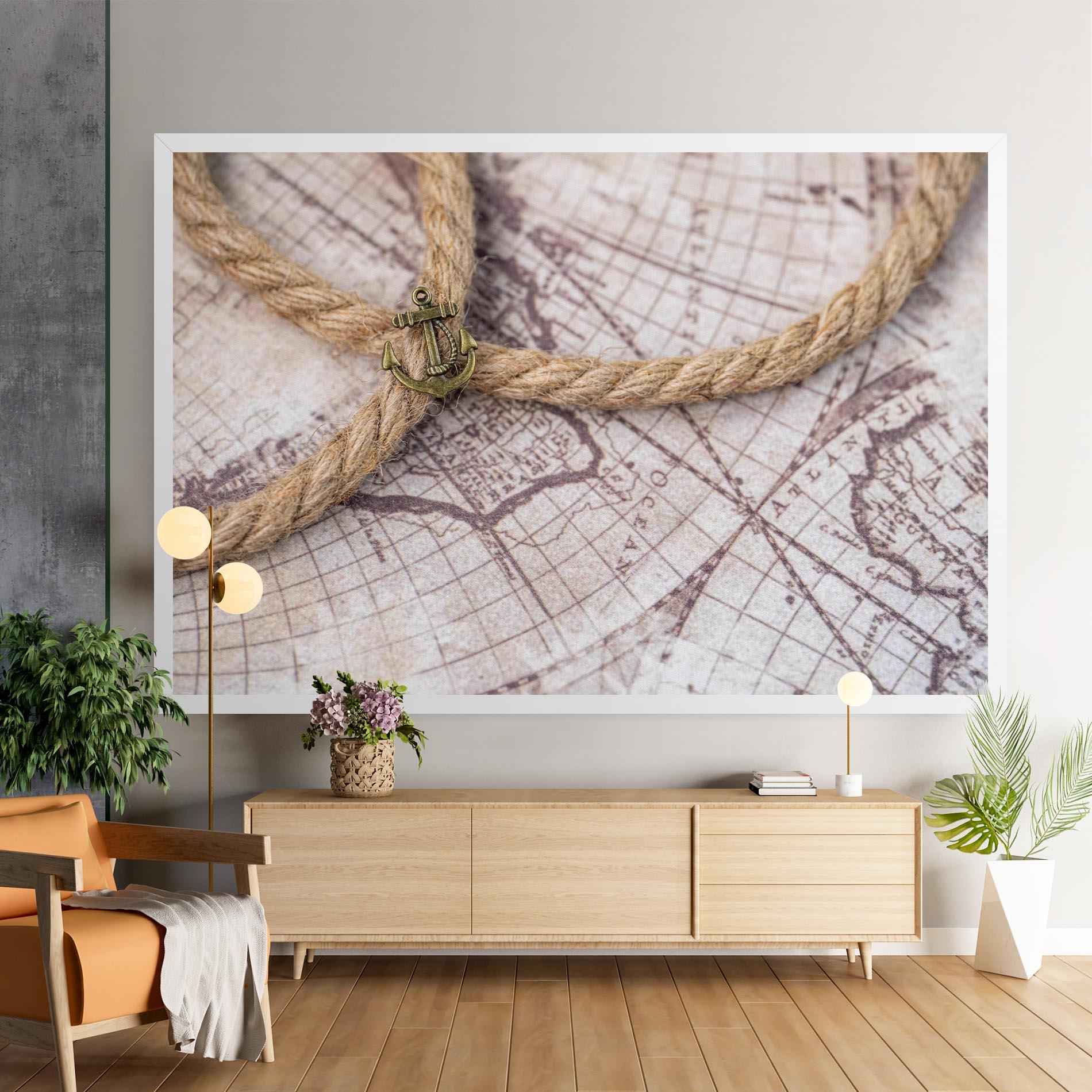 Tablou Canvas Anchor Map mockup 9