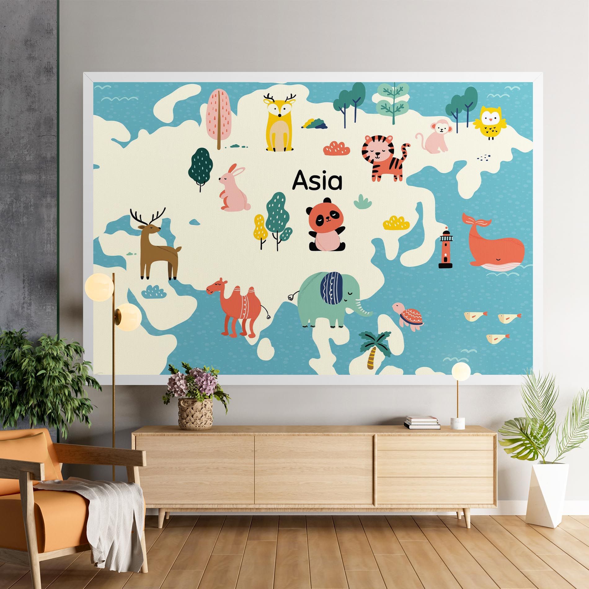 Asia Cute Map mockup 9