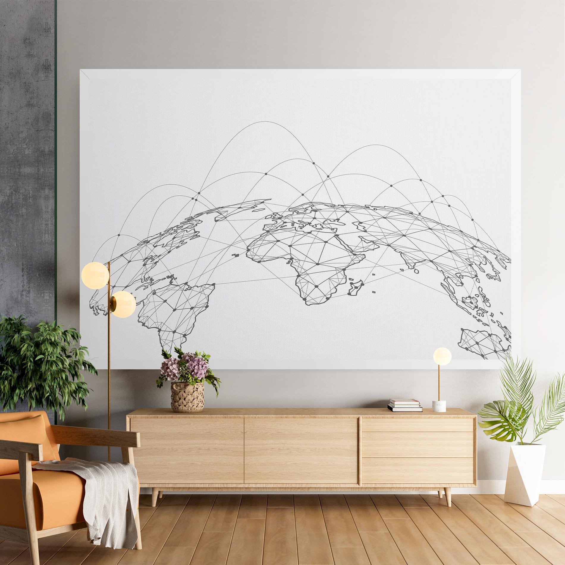 Tablou Canvas Global Network mockup 9