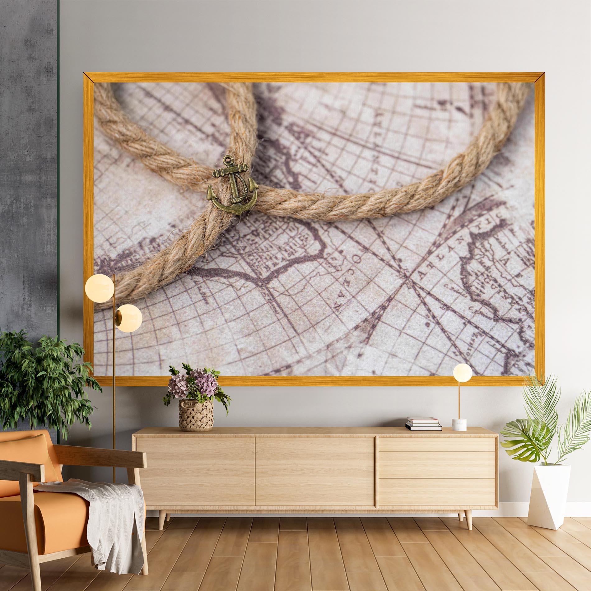 Tablou Canvas Anchor Map mockup 9