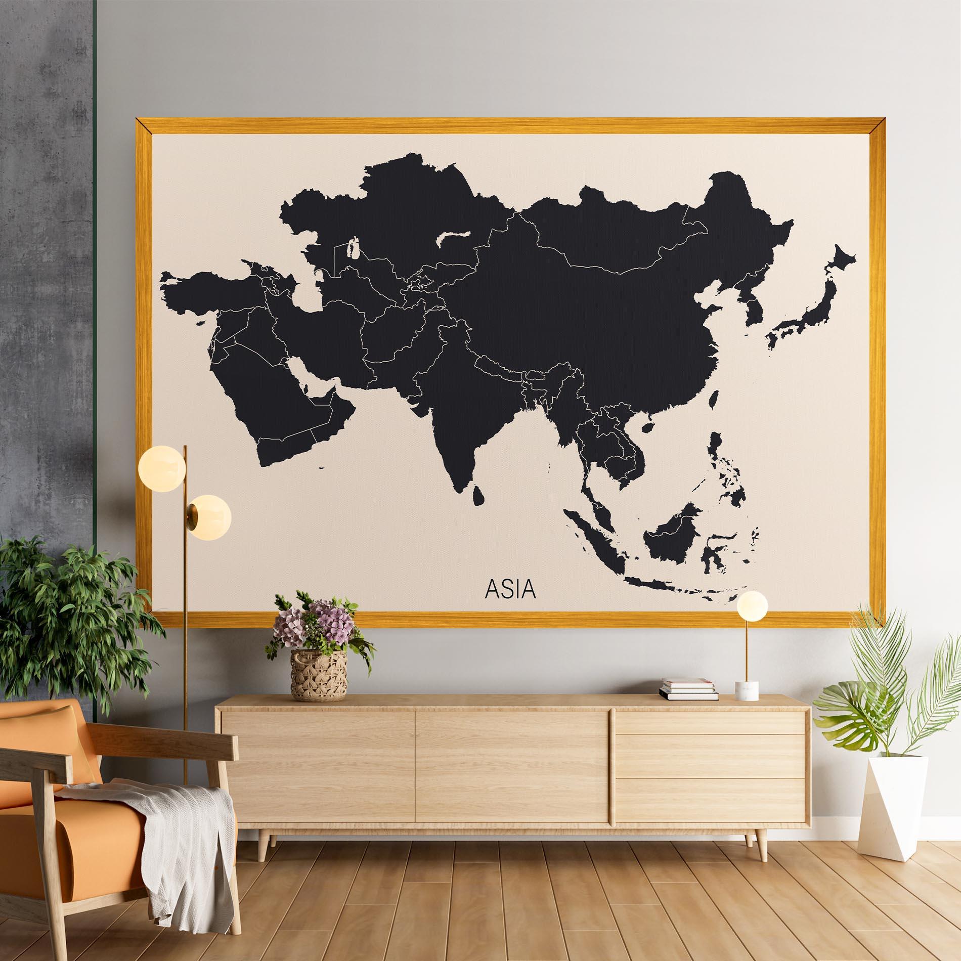 Tablou Canvas Asia Continent mockup 9