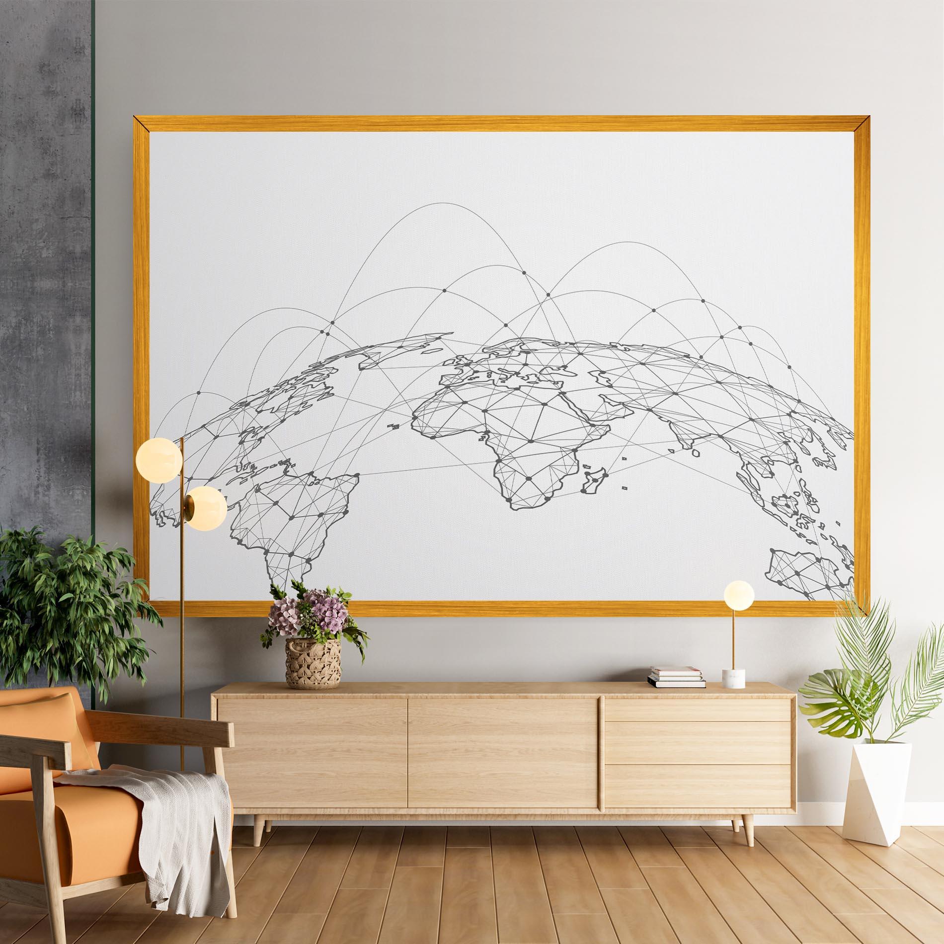 Tablou Canvas Global Network mockup 9