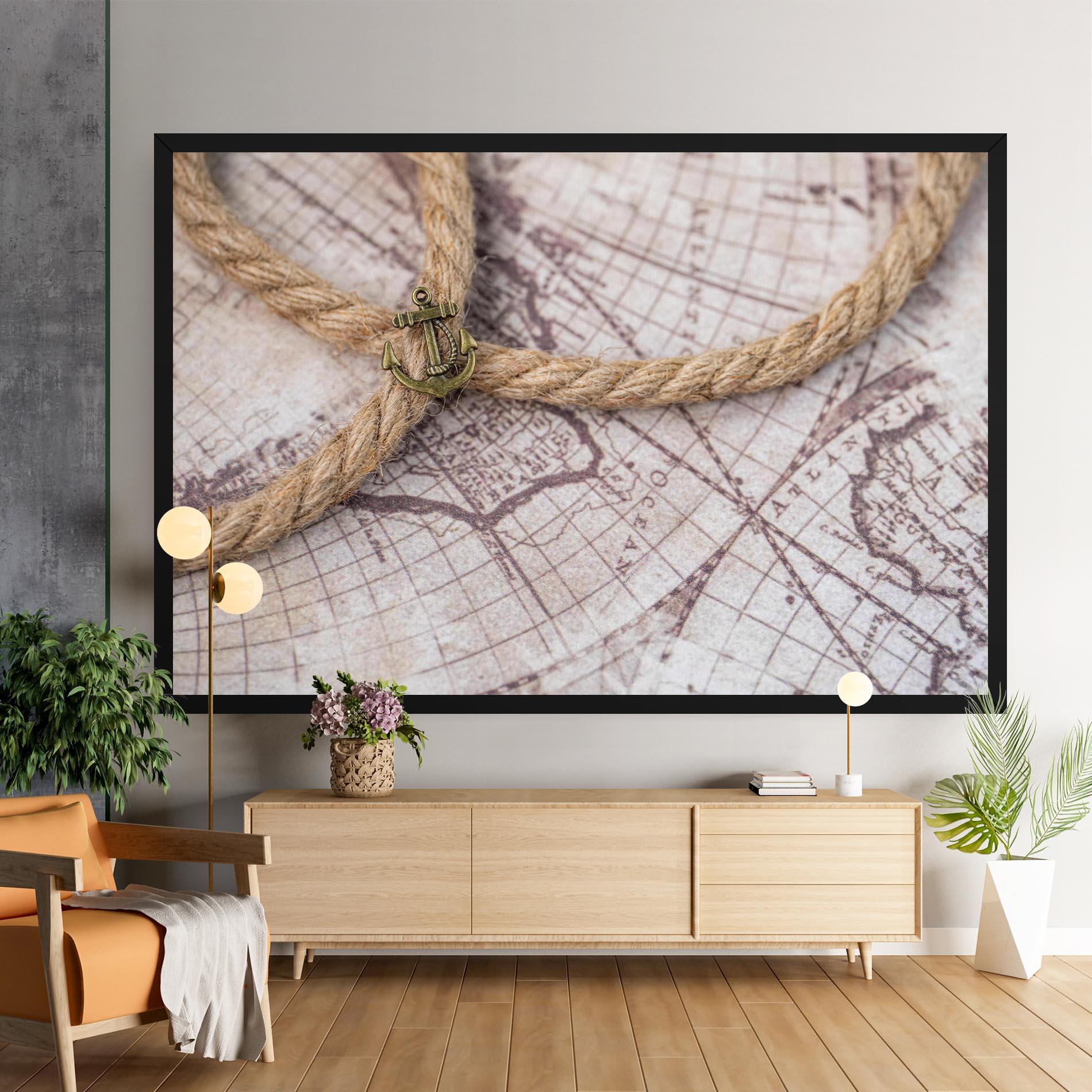 Tablou Canvas Anchor Map mockup 9