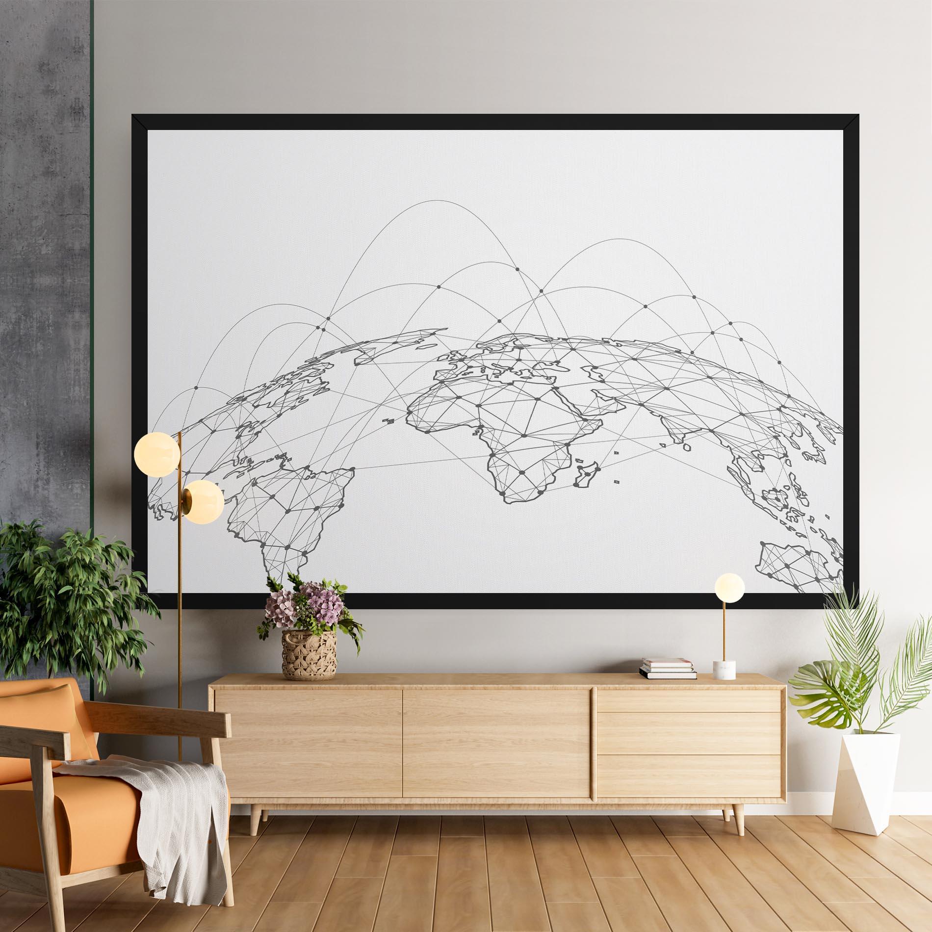 Tablou Canvas Global Network mockup 9
