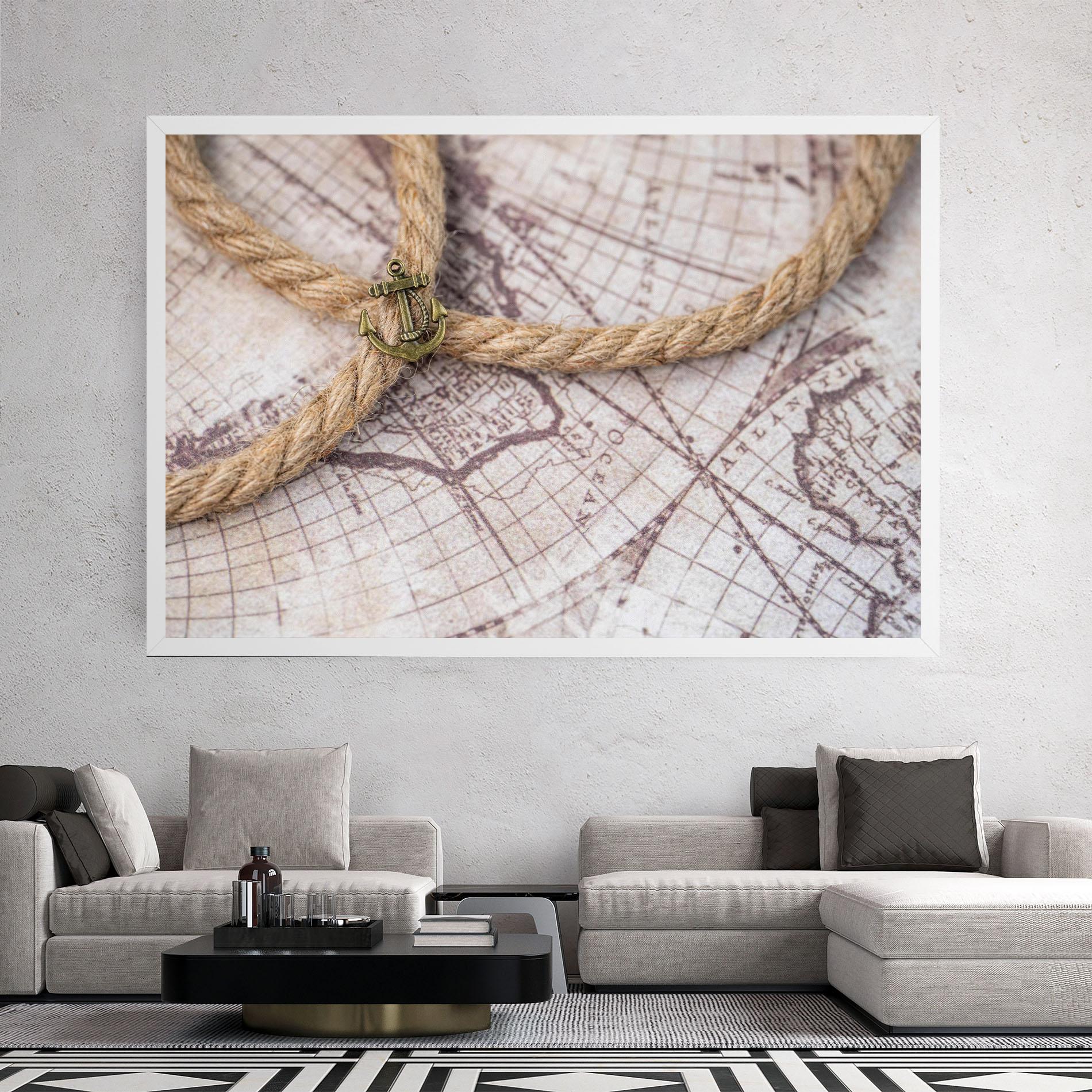 Tablou Canvas Anchor Map mockup 2