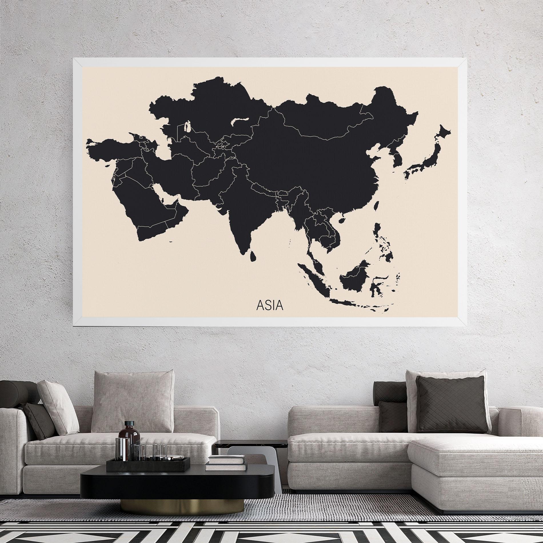 Tablou Canvas Asia Continent mockup 2