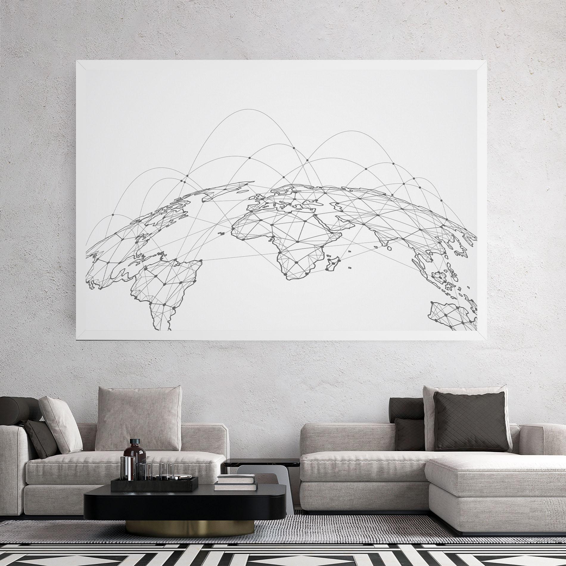 Tablou Canvas Global Network mockup 2