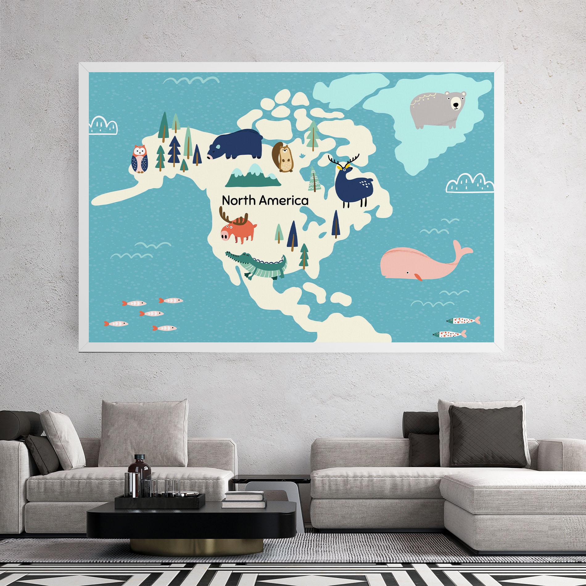 Tablou Canvas North America mockup 2