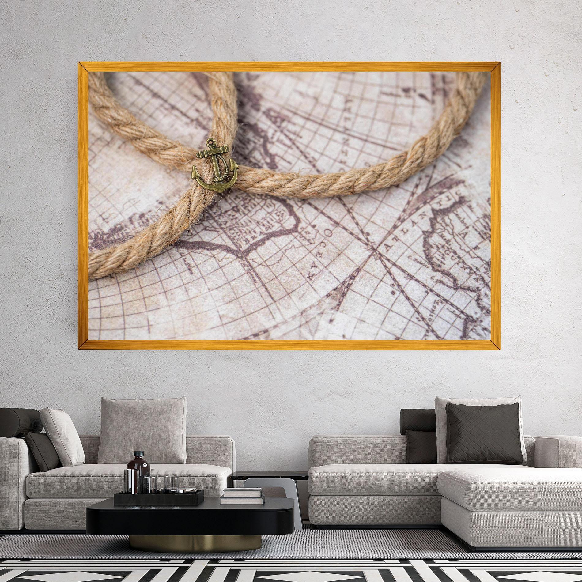 Tablou Canvas Anchor Map mockup 2