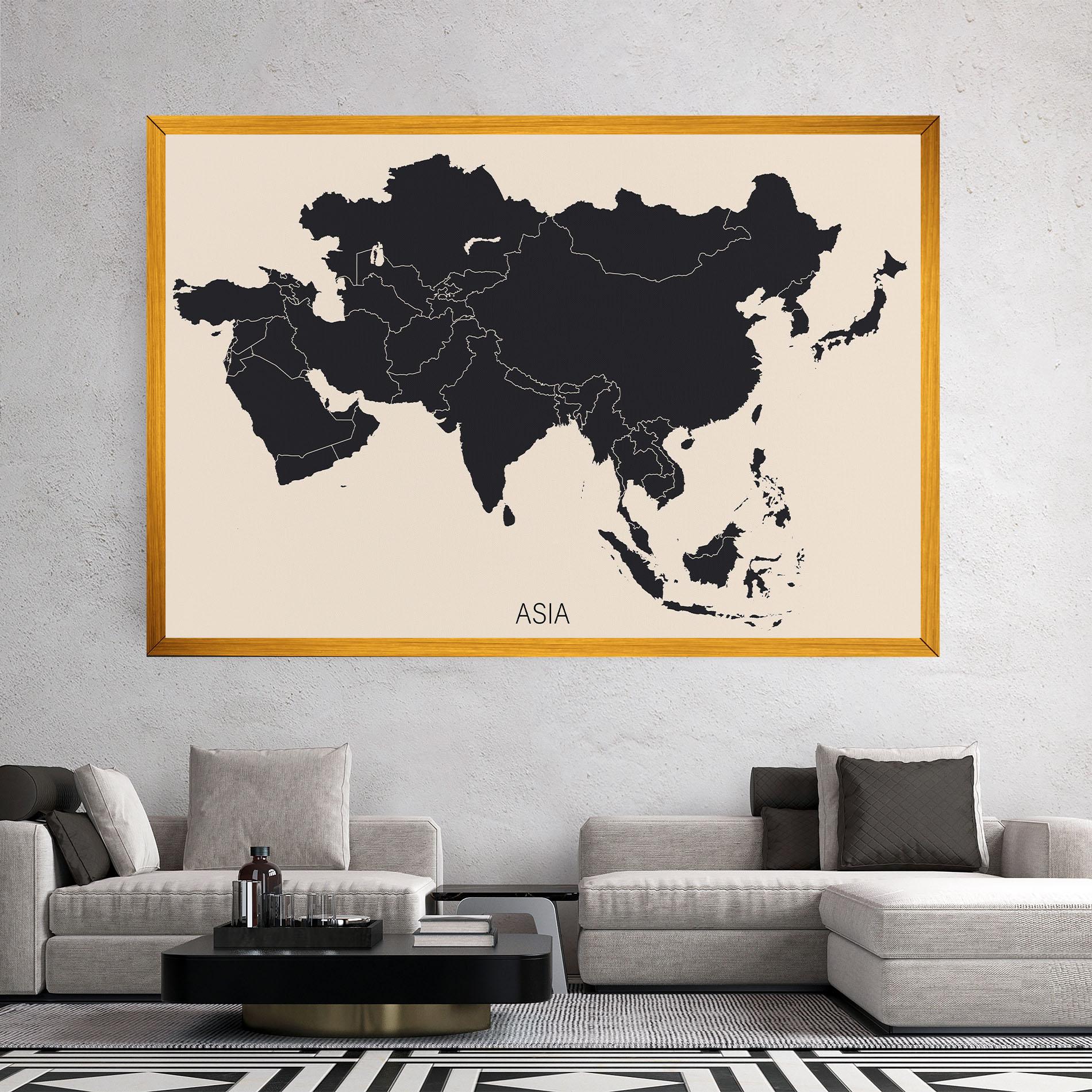 Tablou Canvas Asia Continent mockup 2