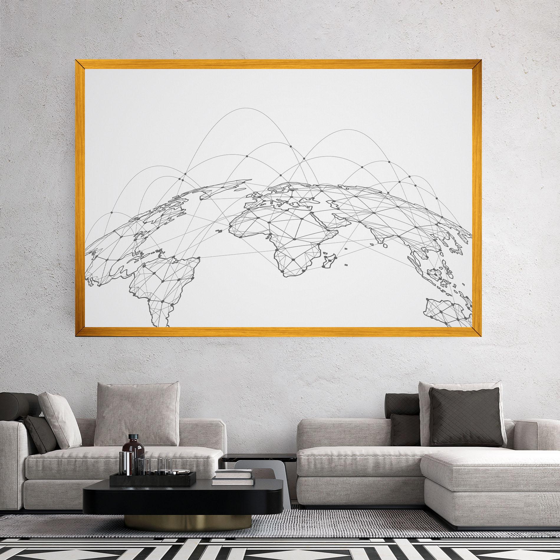 Tablou Canvas Global Network mockup 2