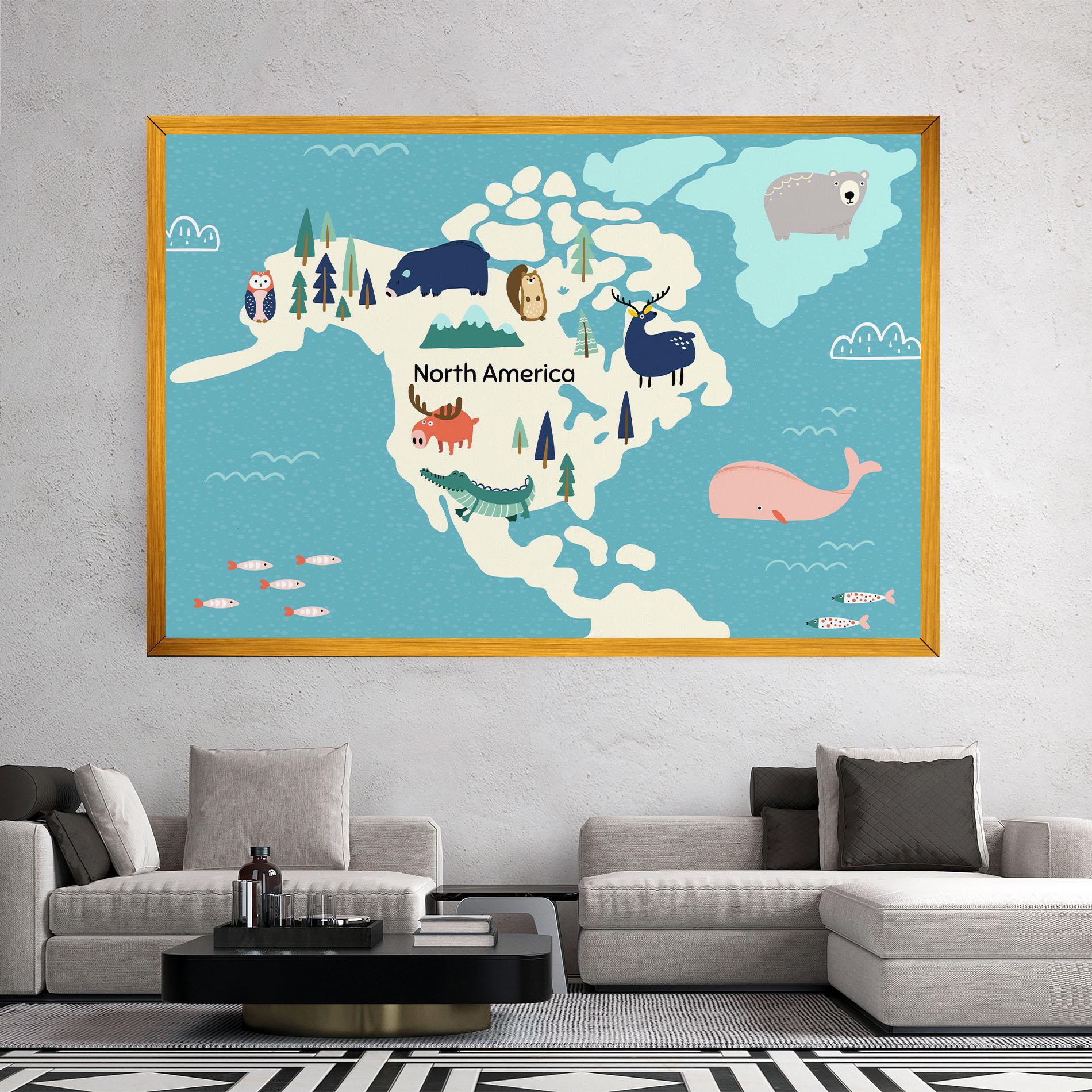 Tablou Canvas North America mockup 2