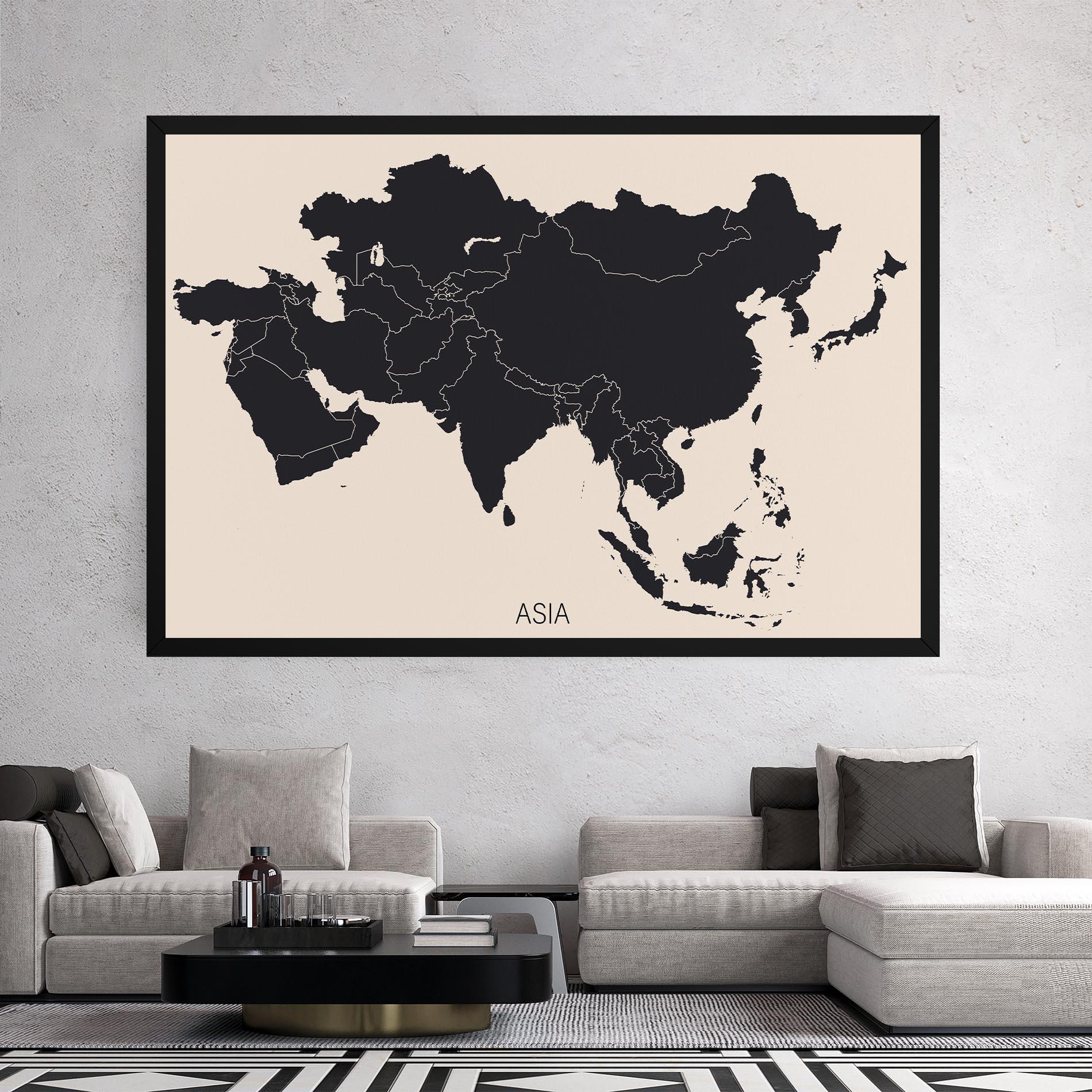Tablou Canvas Asia Continent mockup 2