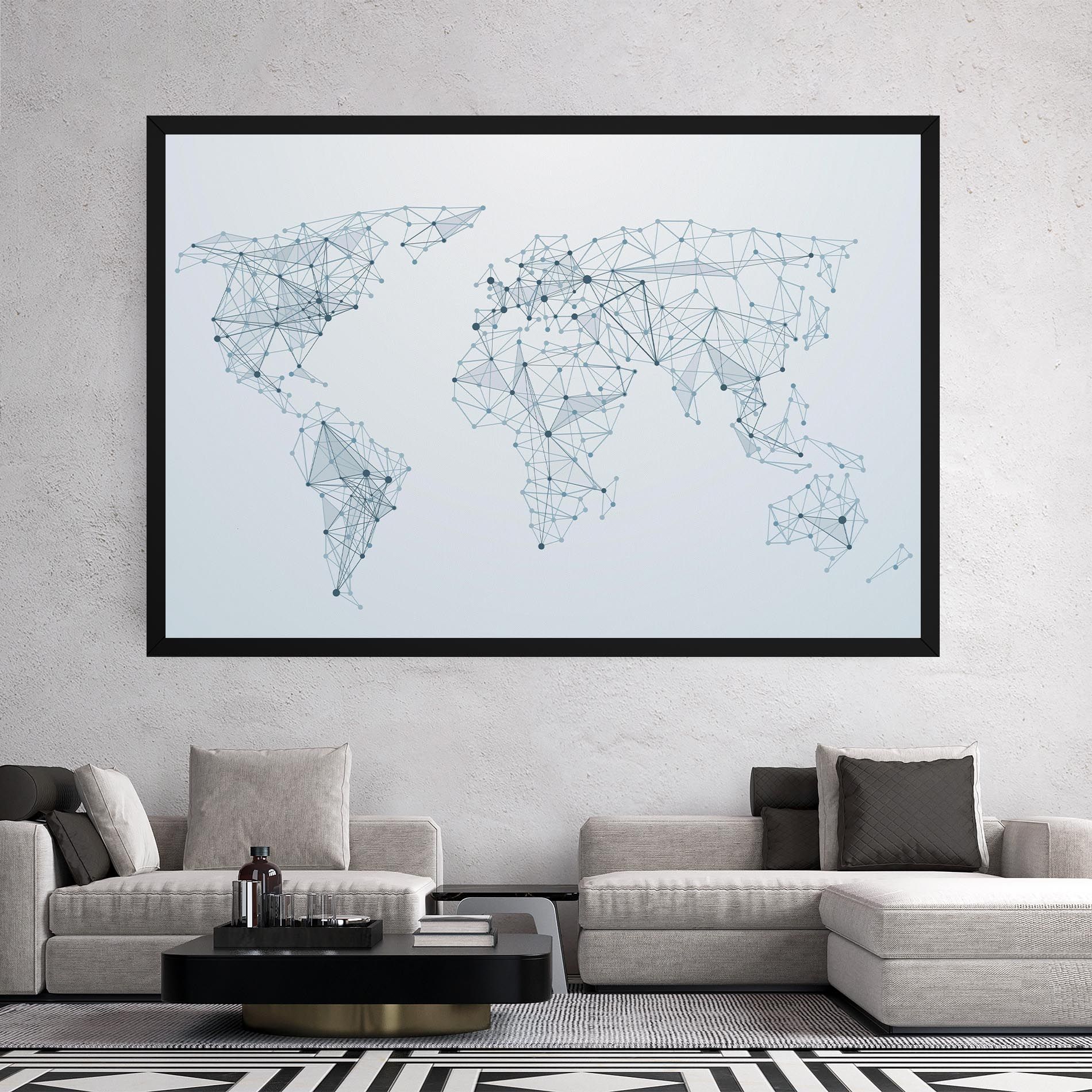 Blue Line Map mockup 2