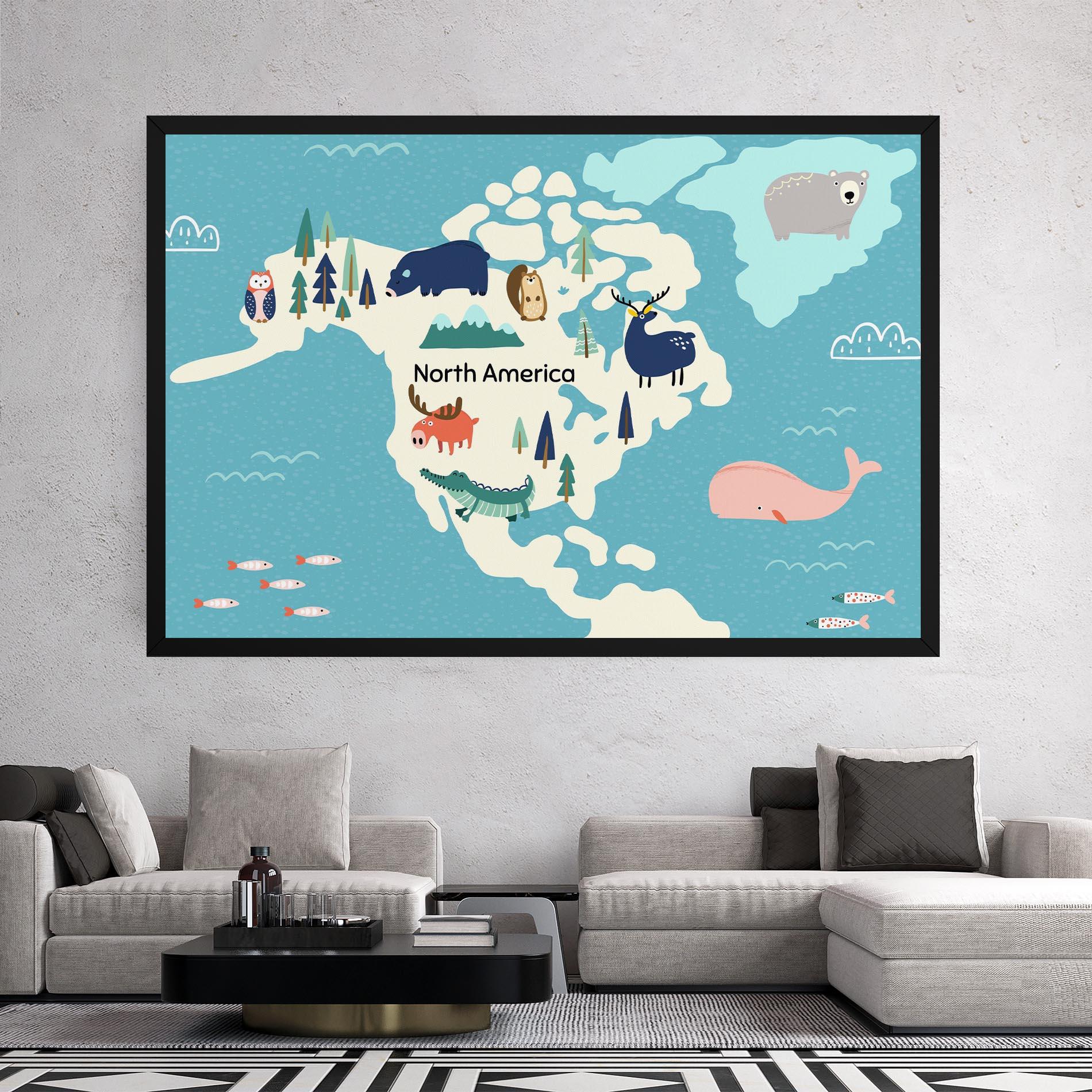 Tablou Canvas North America mockup 2