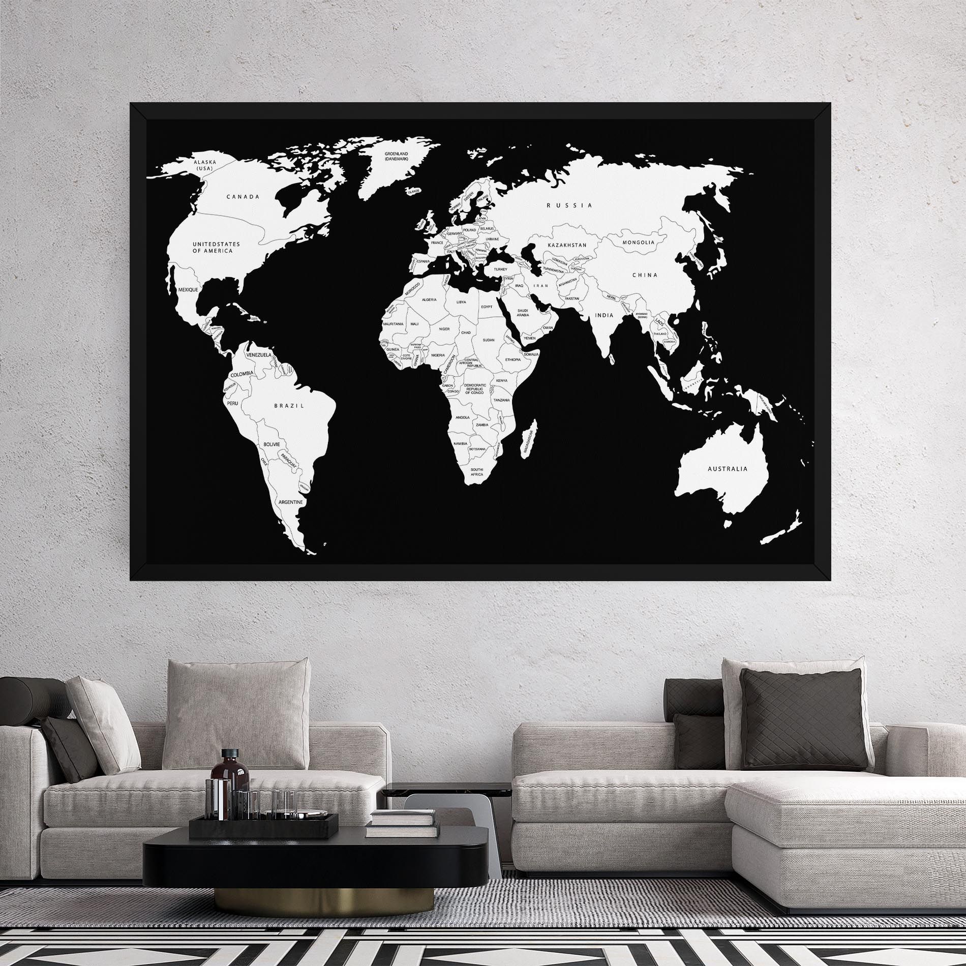 White World Map mockup 2