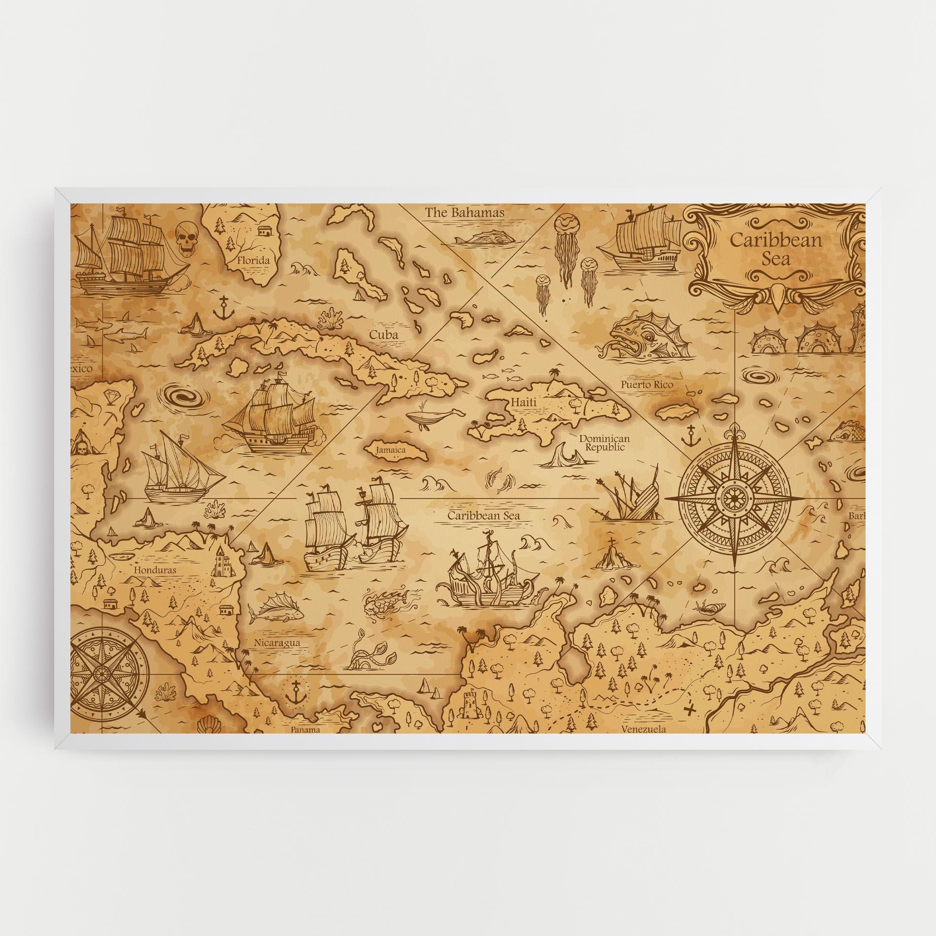 Tablou Canvas Caribbean Sea mockup 0