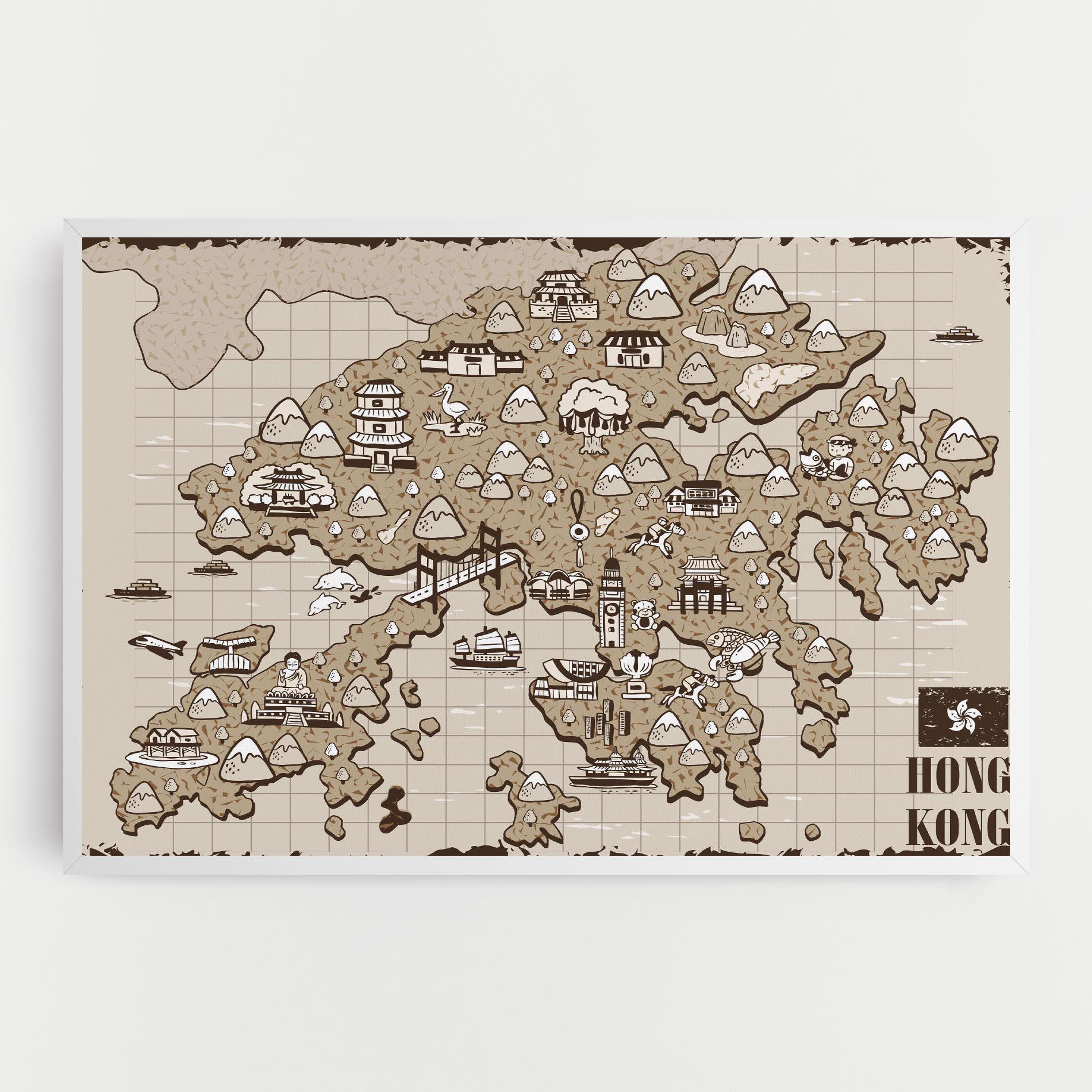 Tablou Canvas Hong Kong mockup 0