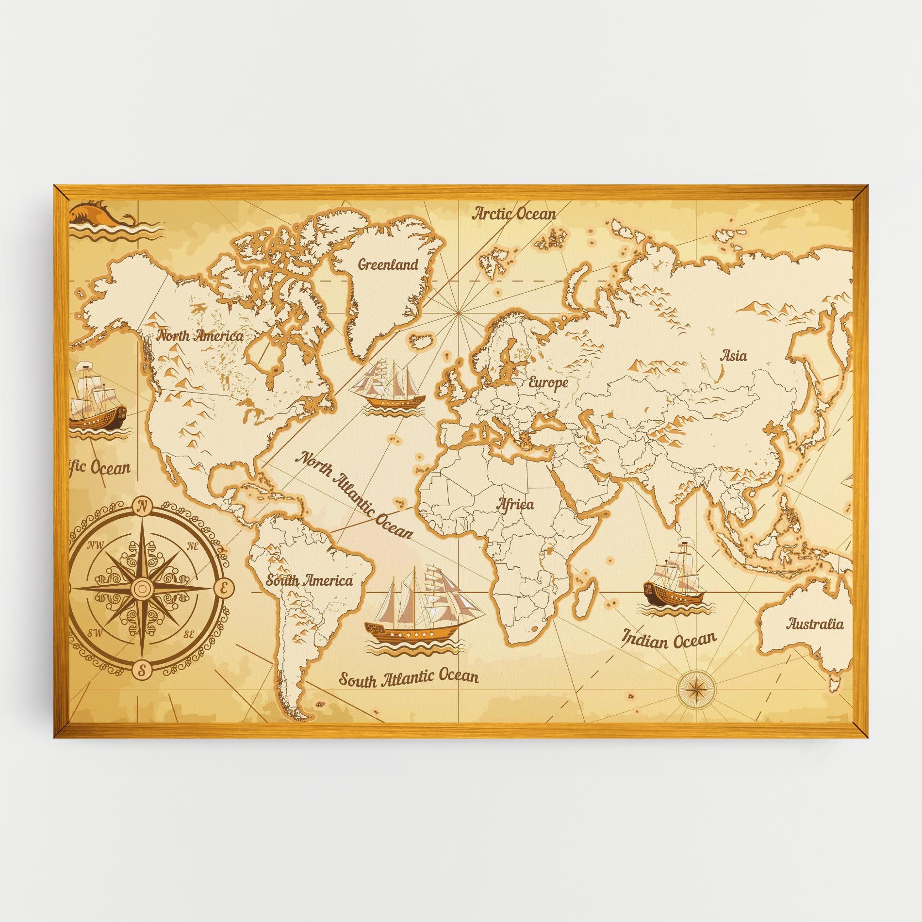 Gold Old Map mockup 0