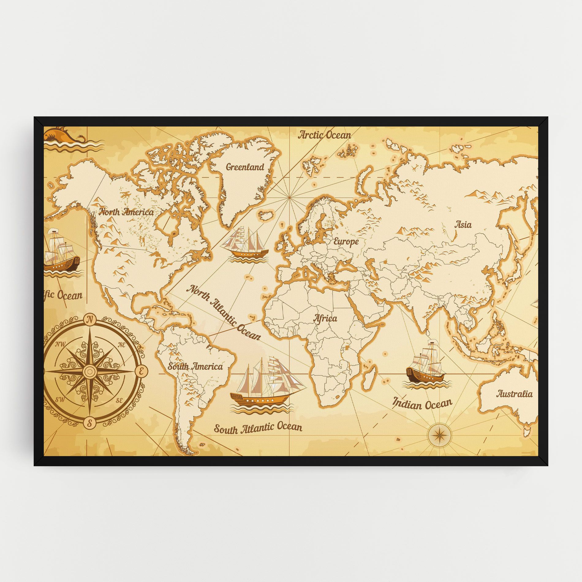 Gold Old Map mockup 0
