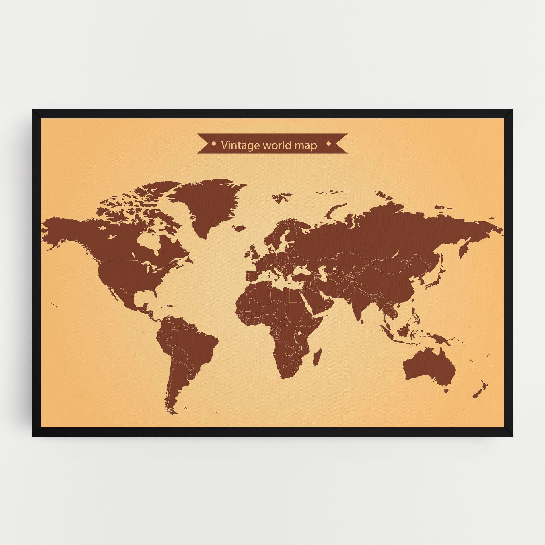 Vintage World Map mockup 0
