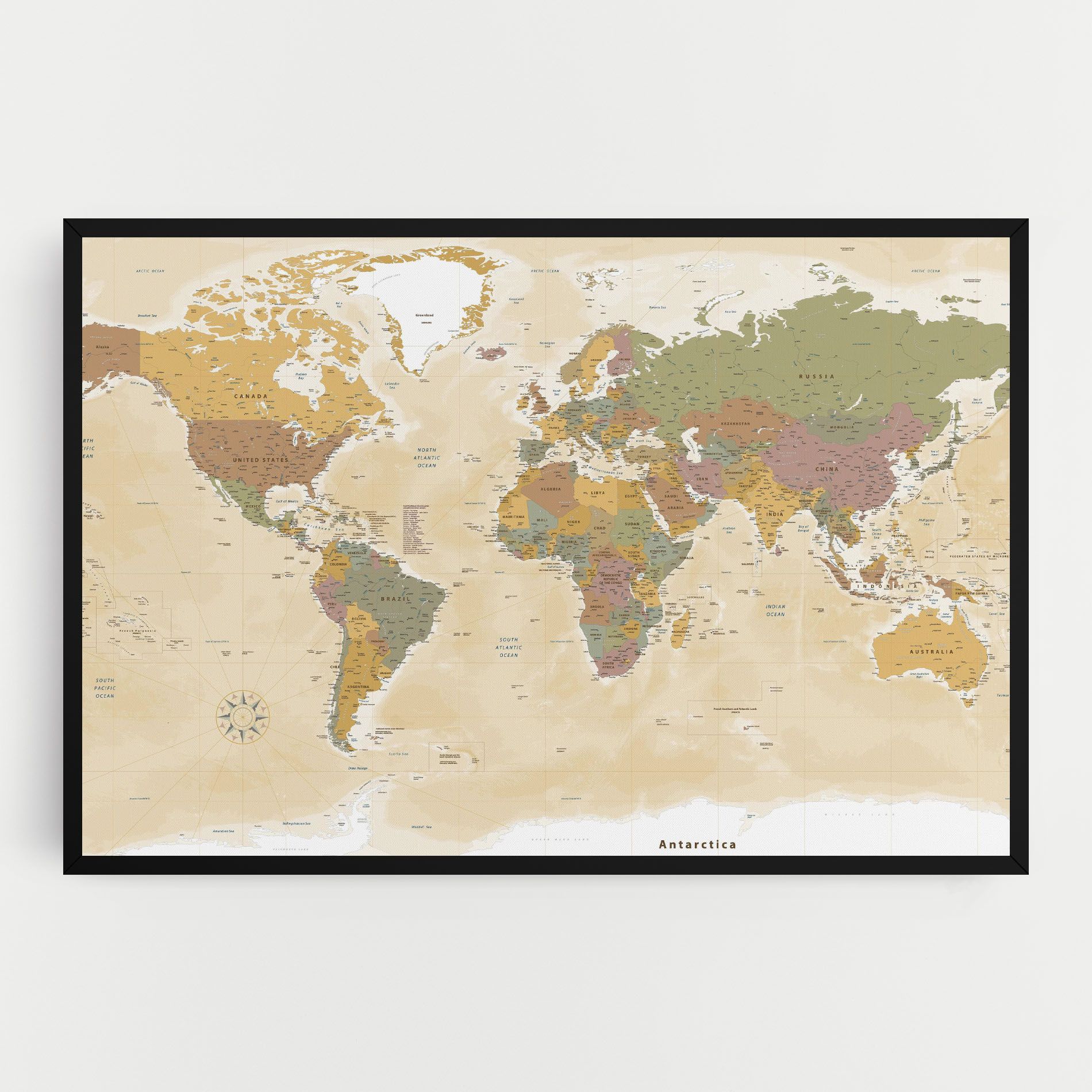 World Map Vintage mockup 0