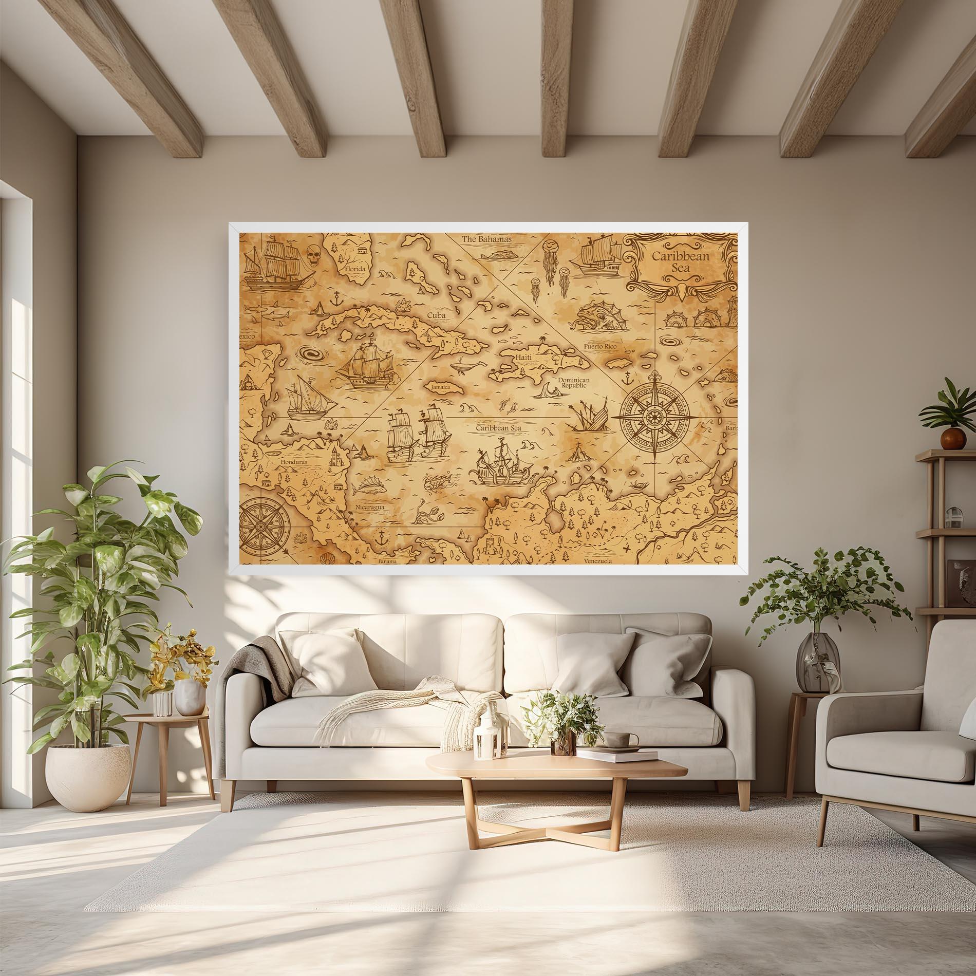 Tablou Canvas Caribbean Sea mockup 6