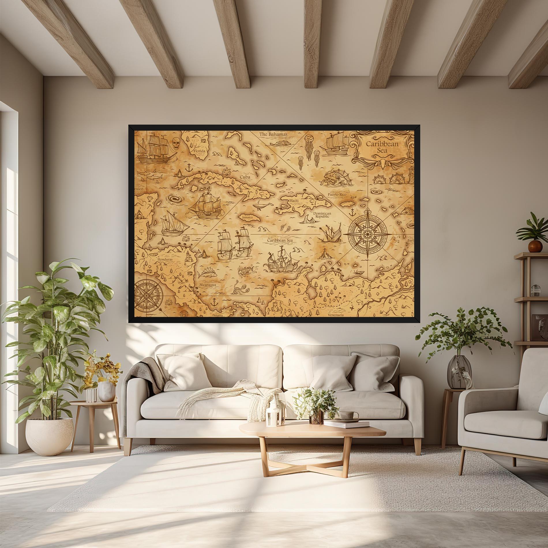 Tablou Canvas Caribbean Sea mockup 6