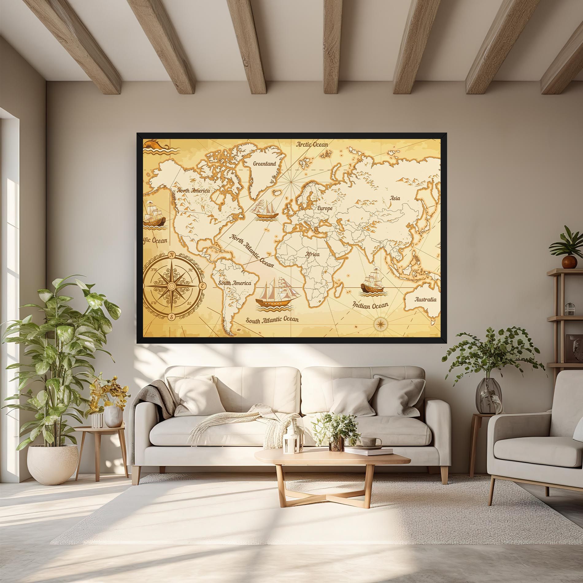 Gold Old Map mockup 6