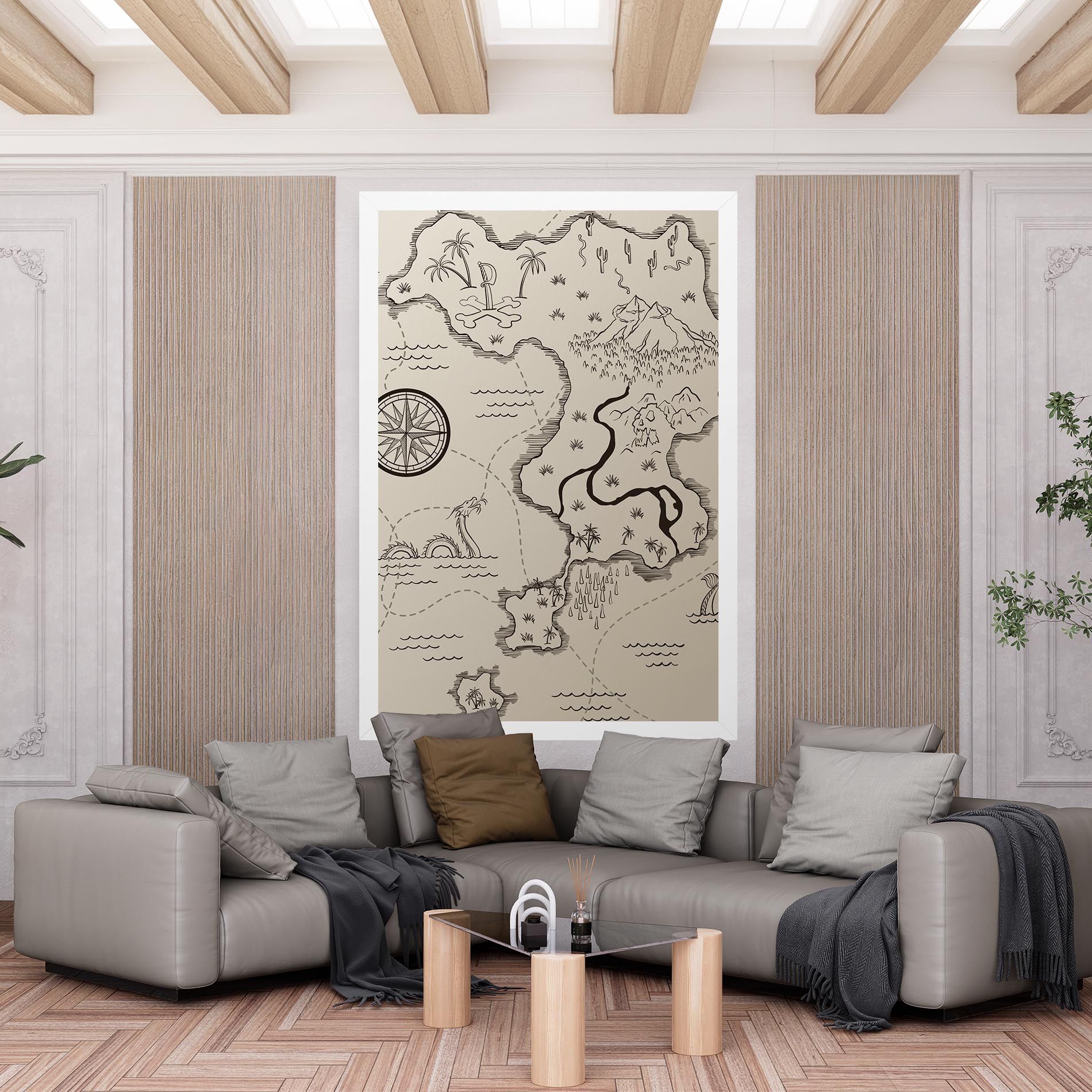 Cream Island Map mockup 6
