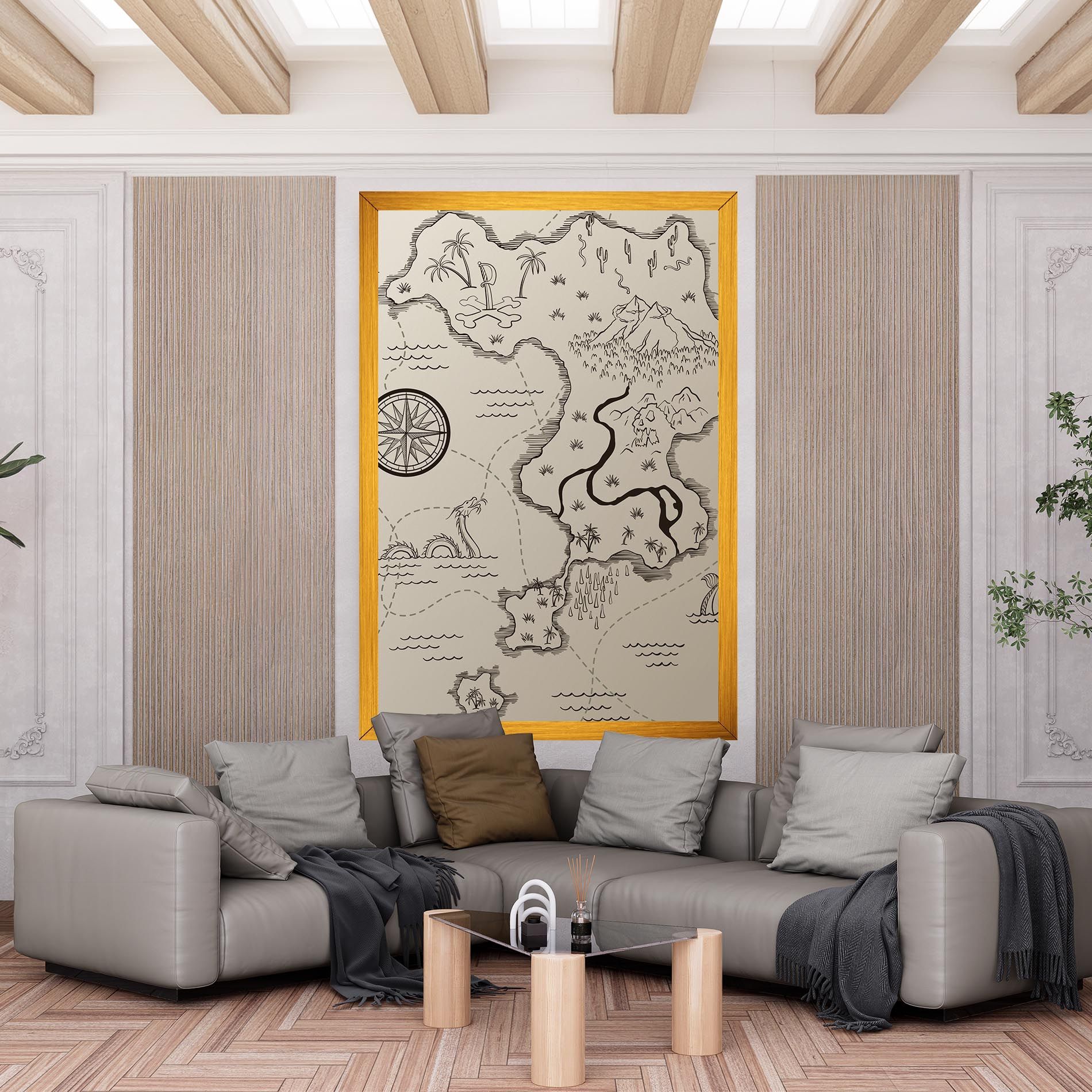 Cream Island Map mockup 6