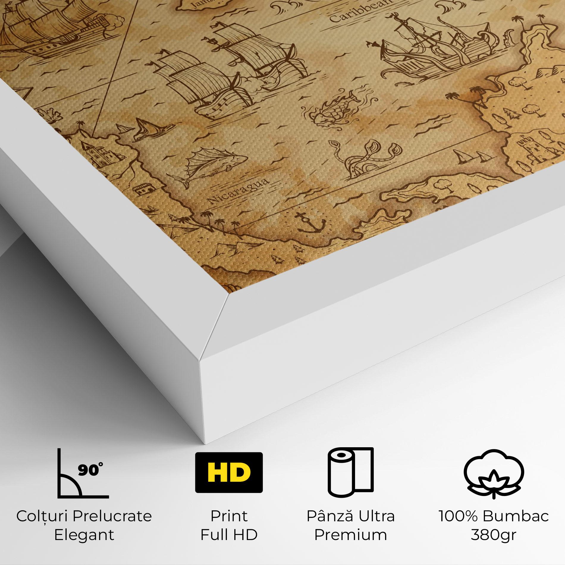 Tablou Canvas Caribbean Sea mockup 4