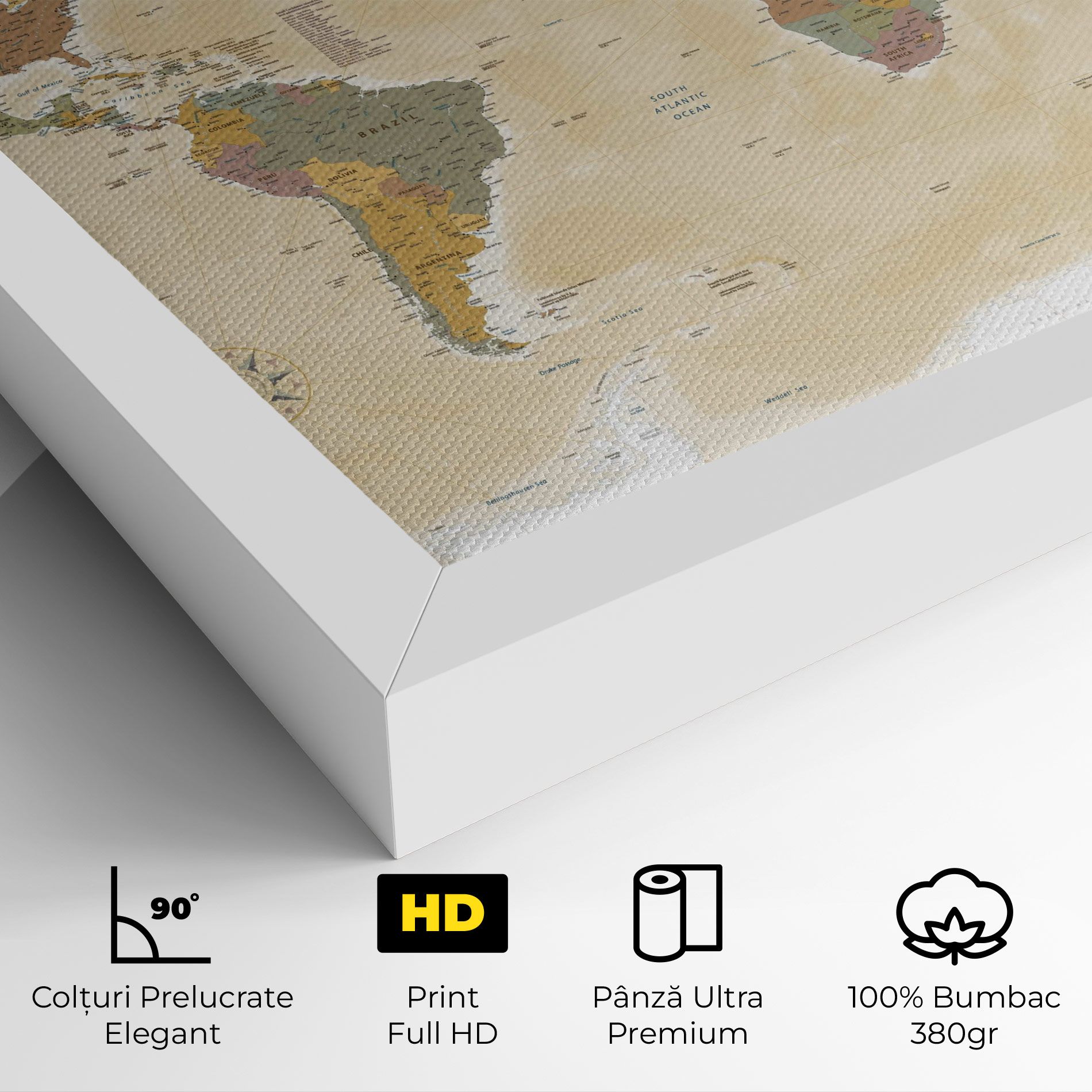 World Map Vintage mockup 4