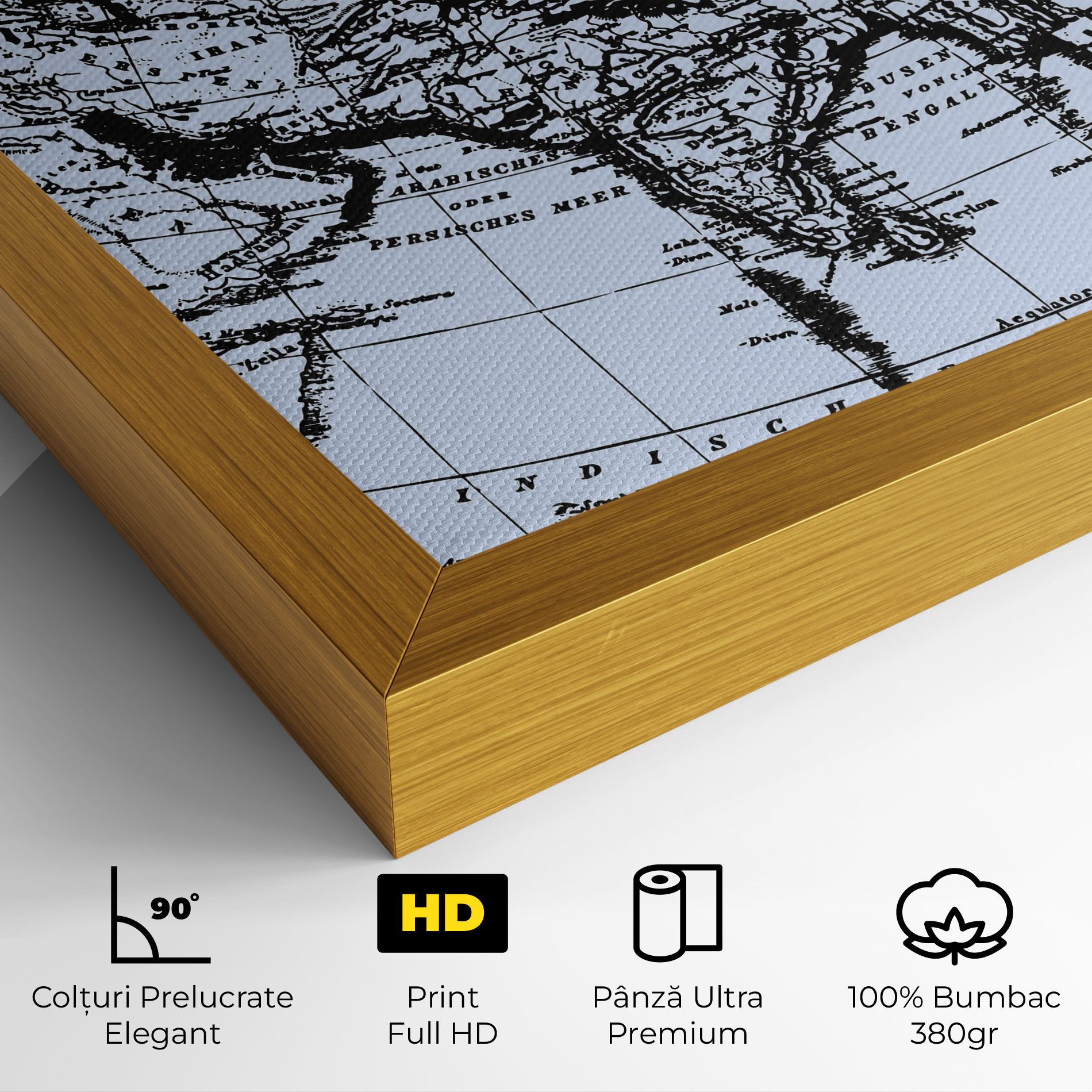 Blue Old Map mockup 4