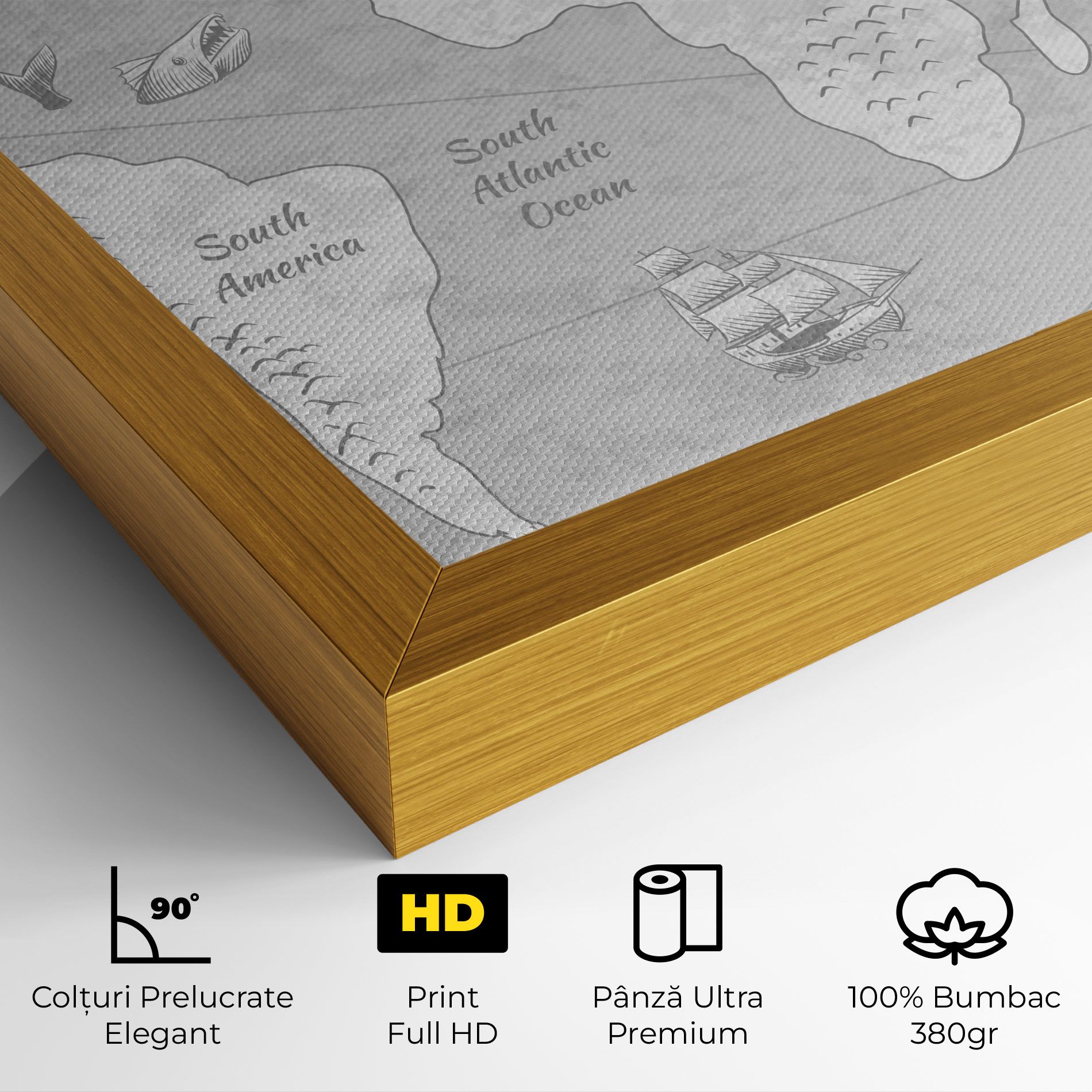 Grey Old Map mockup 4