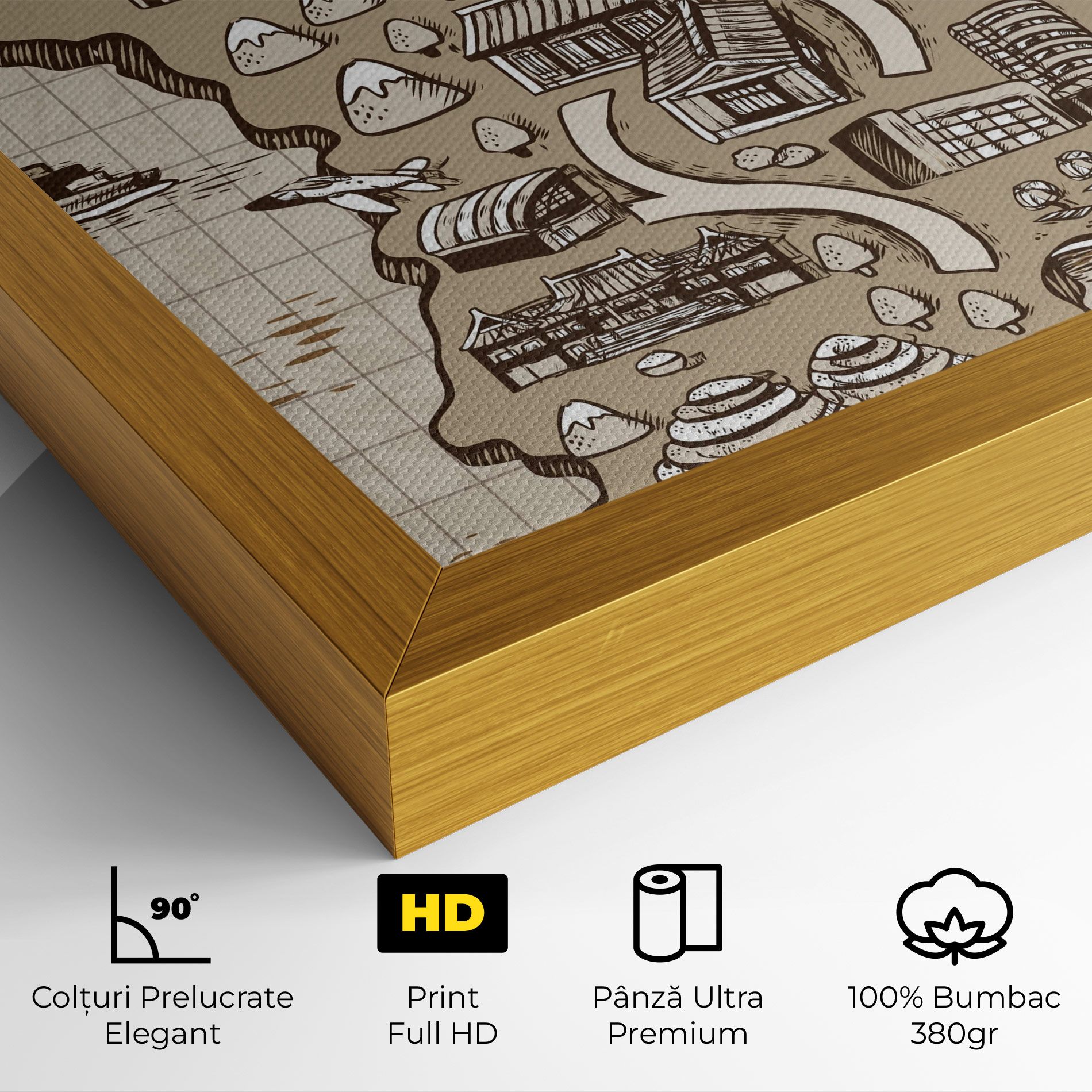 Old Korea Map mockup 4