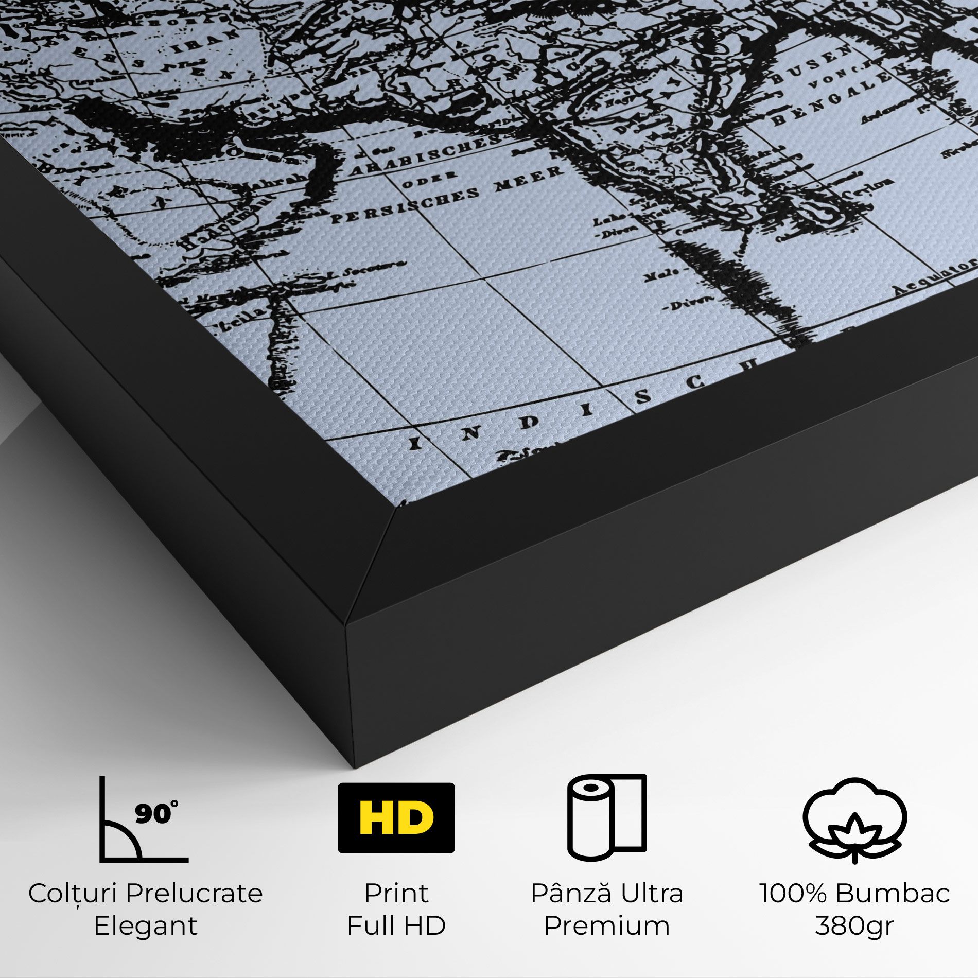 Blue Old Map mockup 4