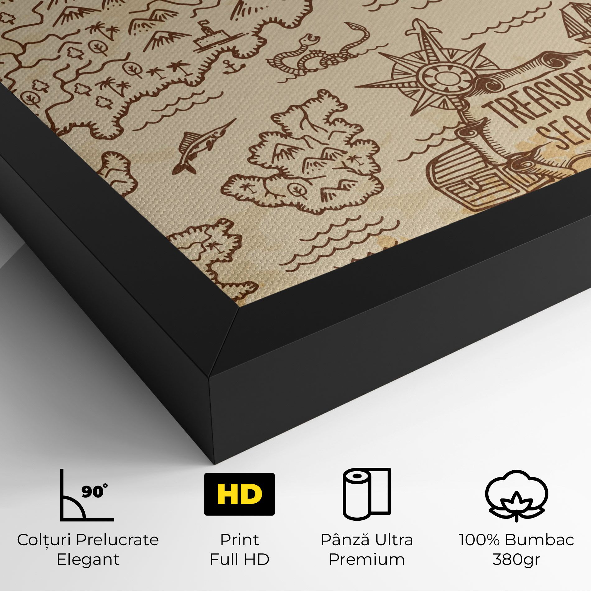 Cream Coffee Map mockup 4