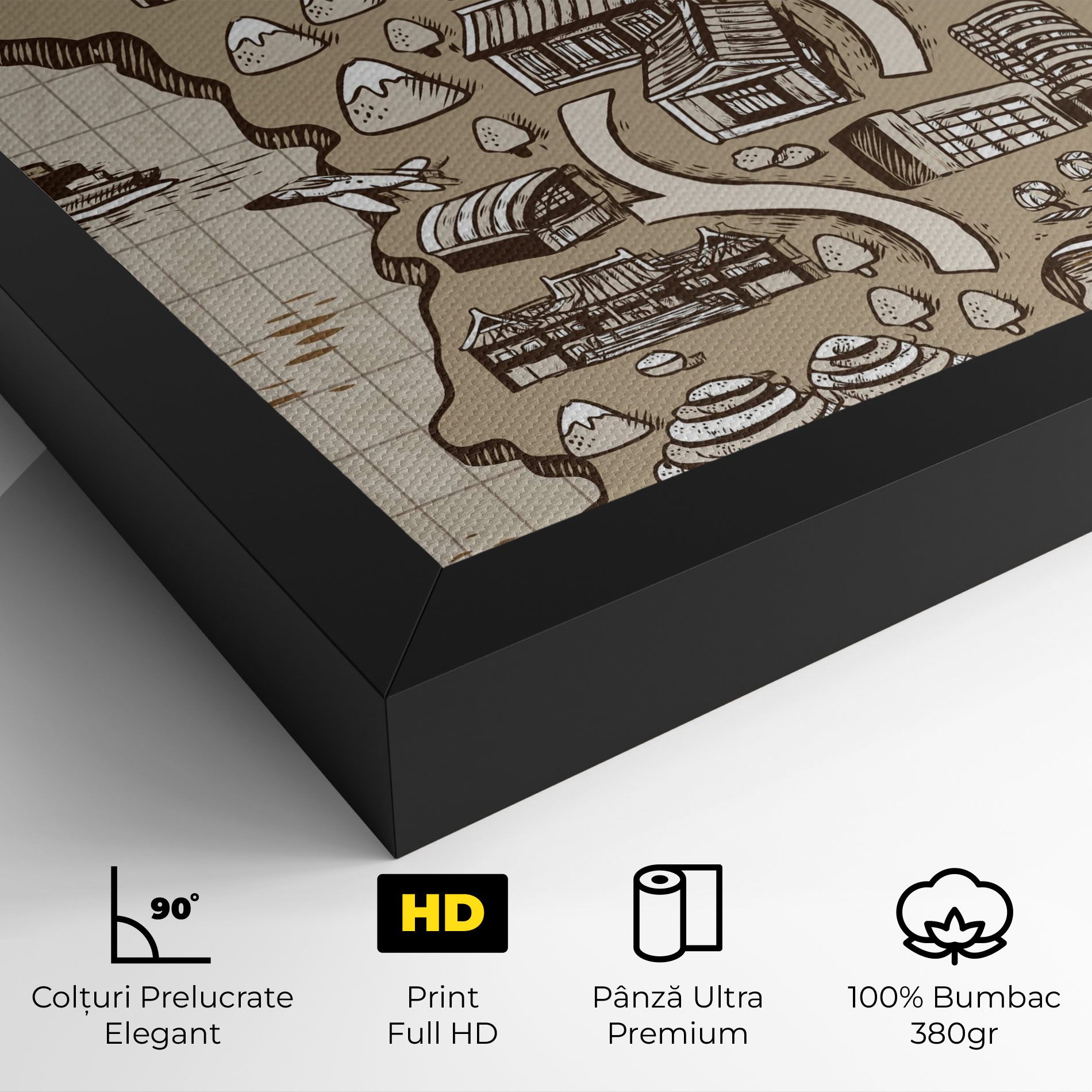 Old Korea Map mockup 4