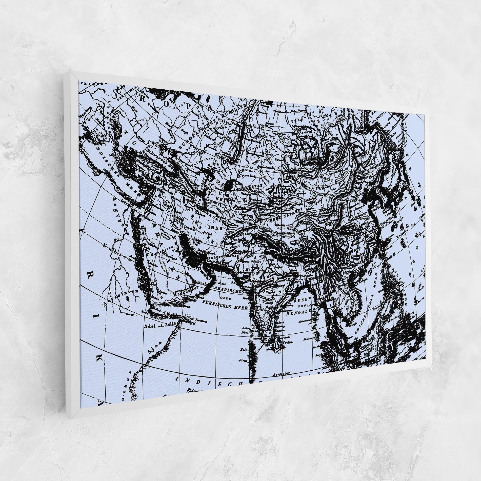 Blue Old Map mockup 1