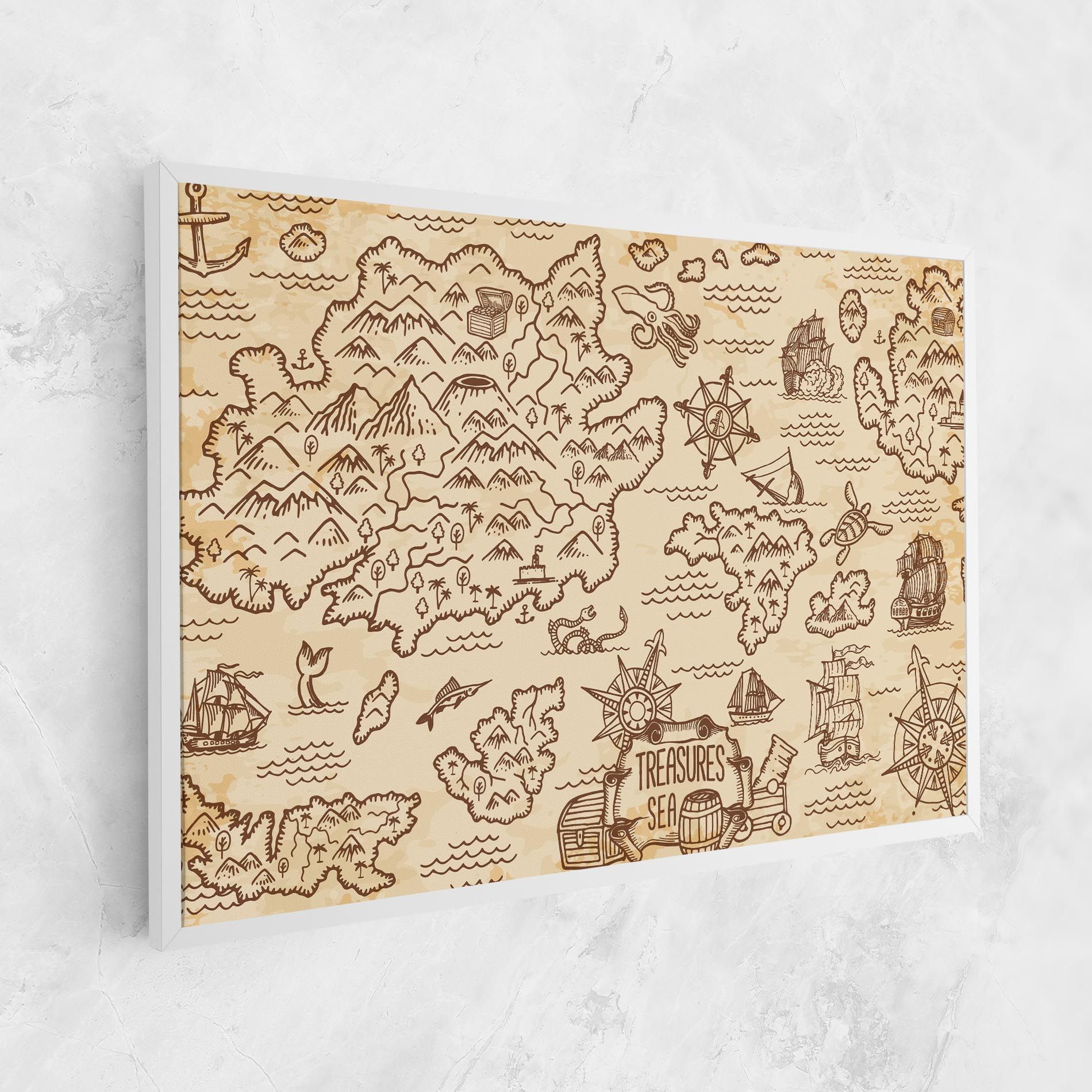 Cream Coffee Map mockup 1