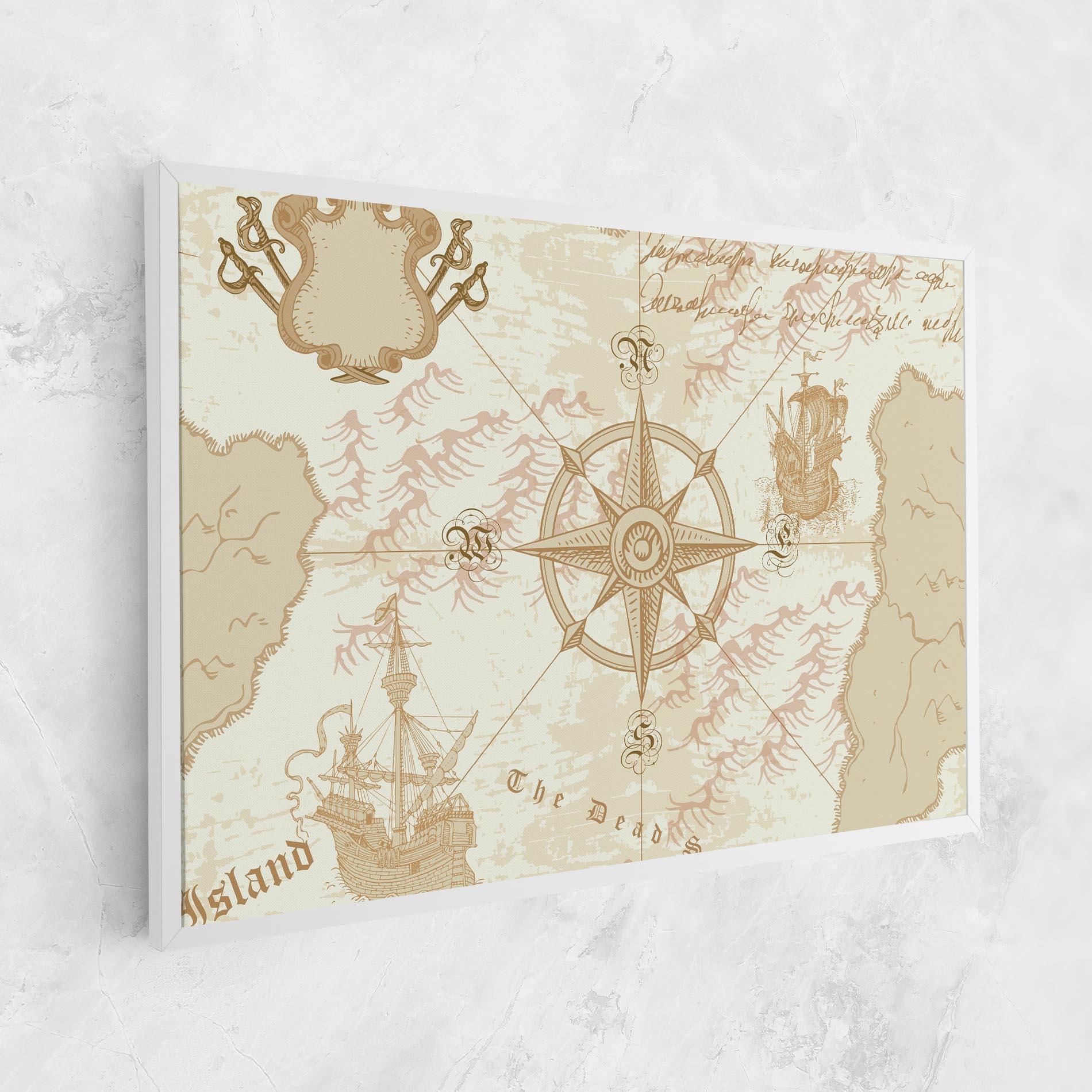 Tablou Canvas Cream Compass mockup 1