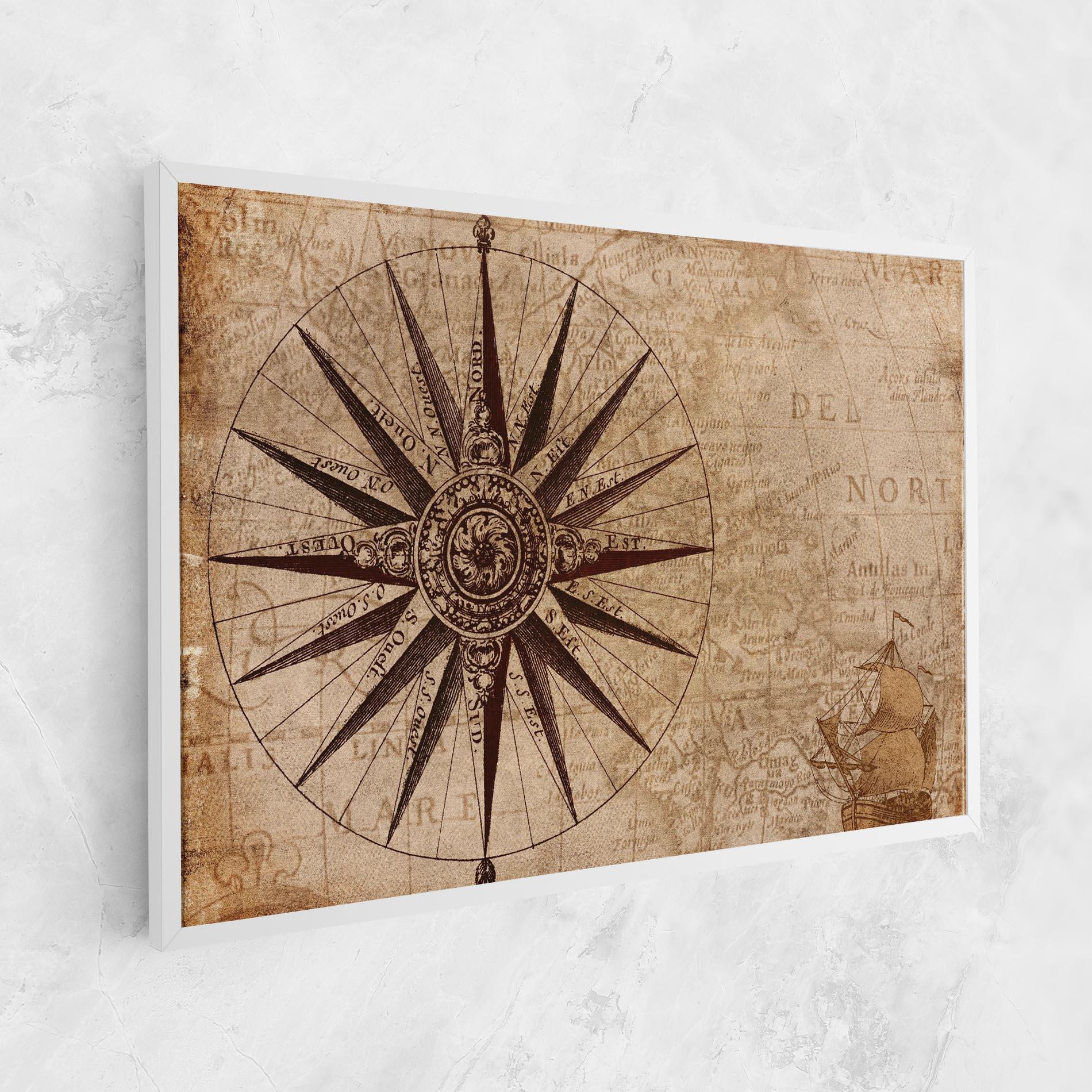 Tablou Canvas Vintage Map mockup 1