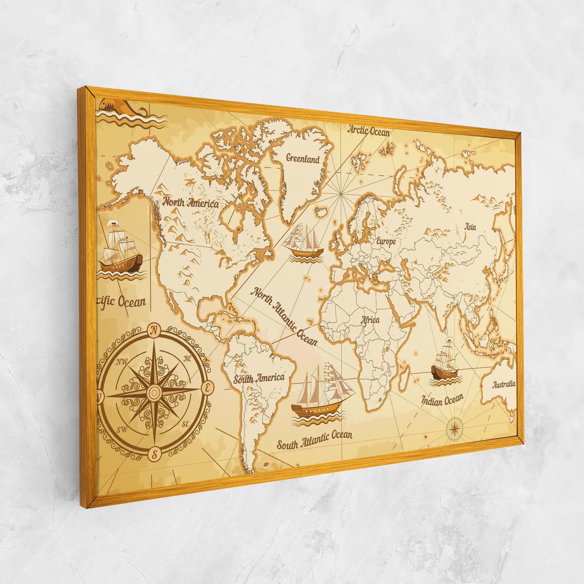 Gold Old Map mockup 1