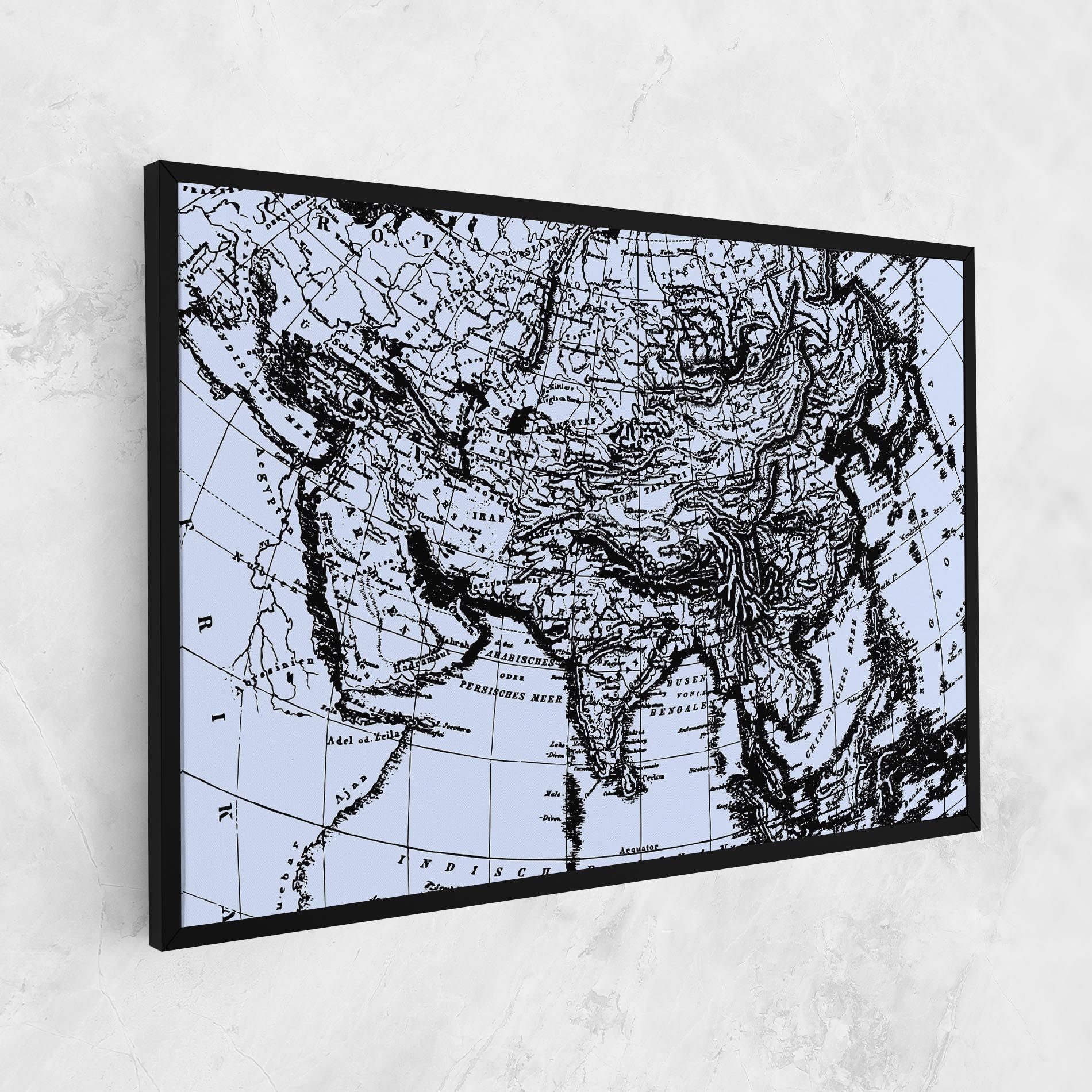 Blue Old Map mockup 1
