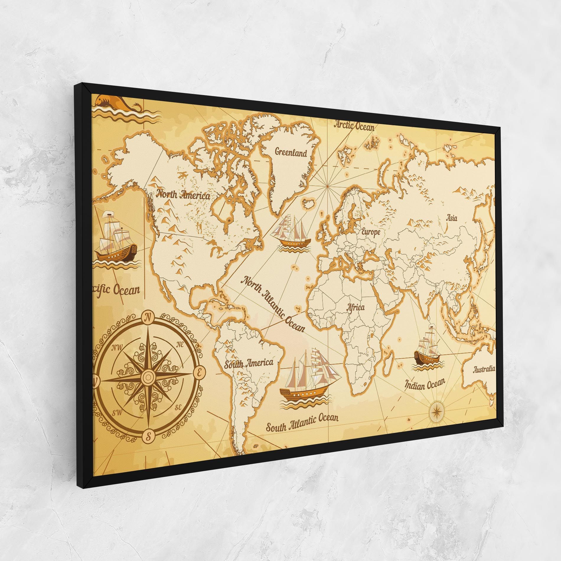 Gold Old Map mockup 1